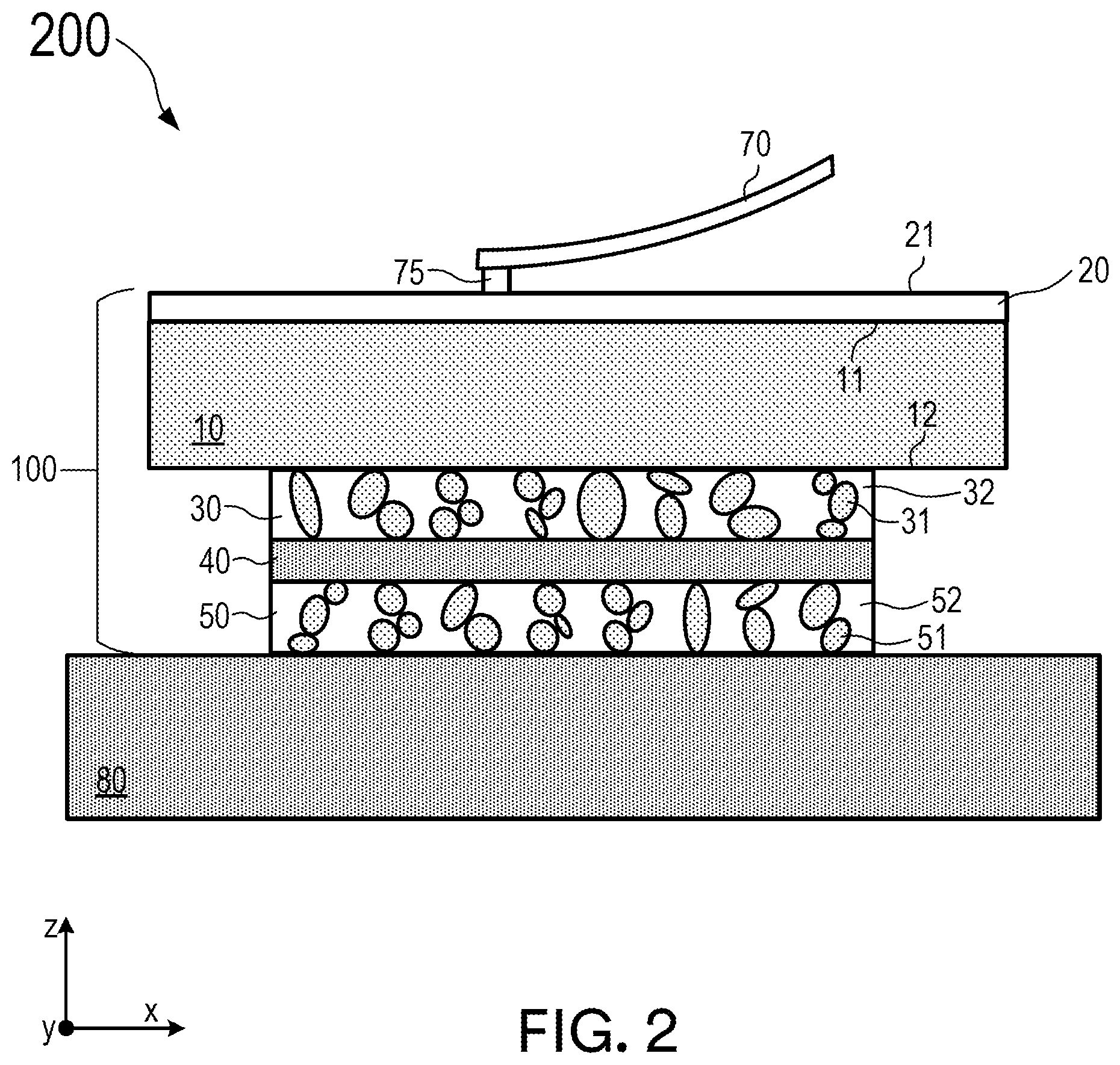 Patent US12129411 Figure 2 – Electrically conductive bonding tape with low passive intermodulation