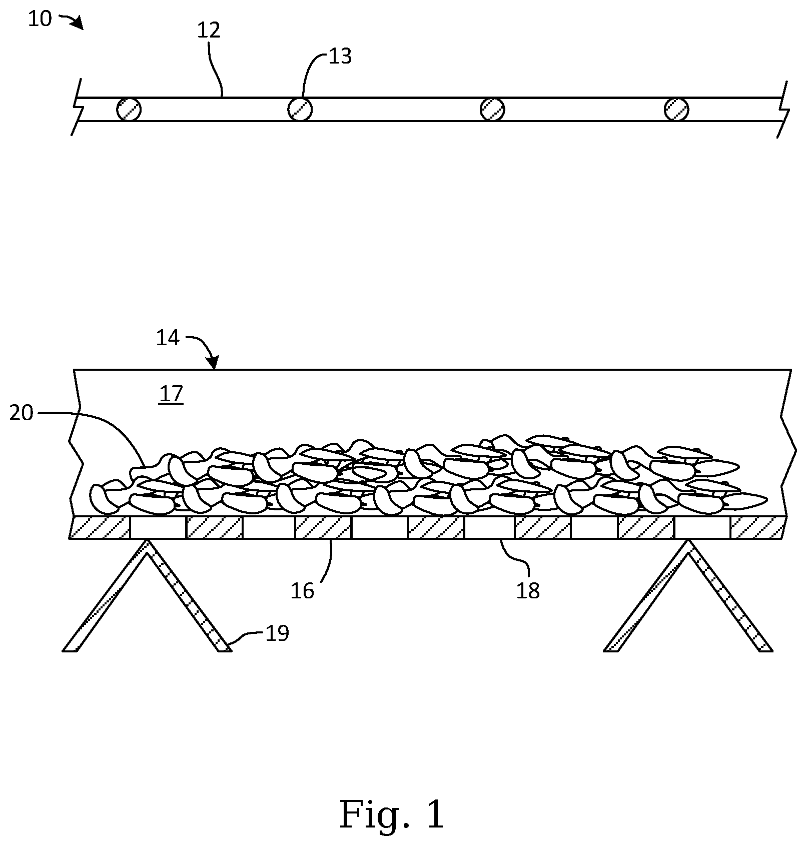 Patent US12129443 — Method, fuel, and apparatus for grilling with chipped charcoal — Figure 1