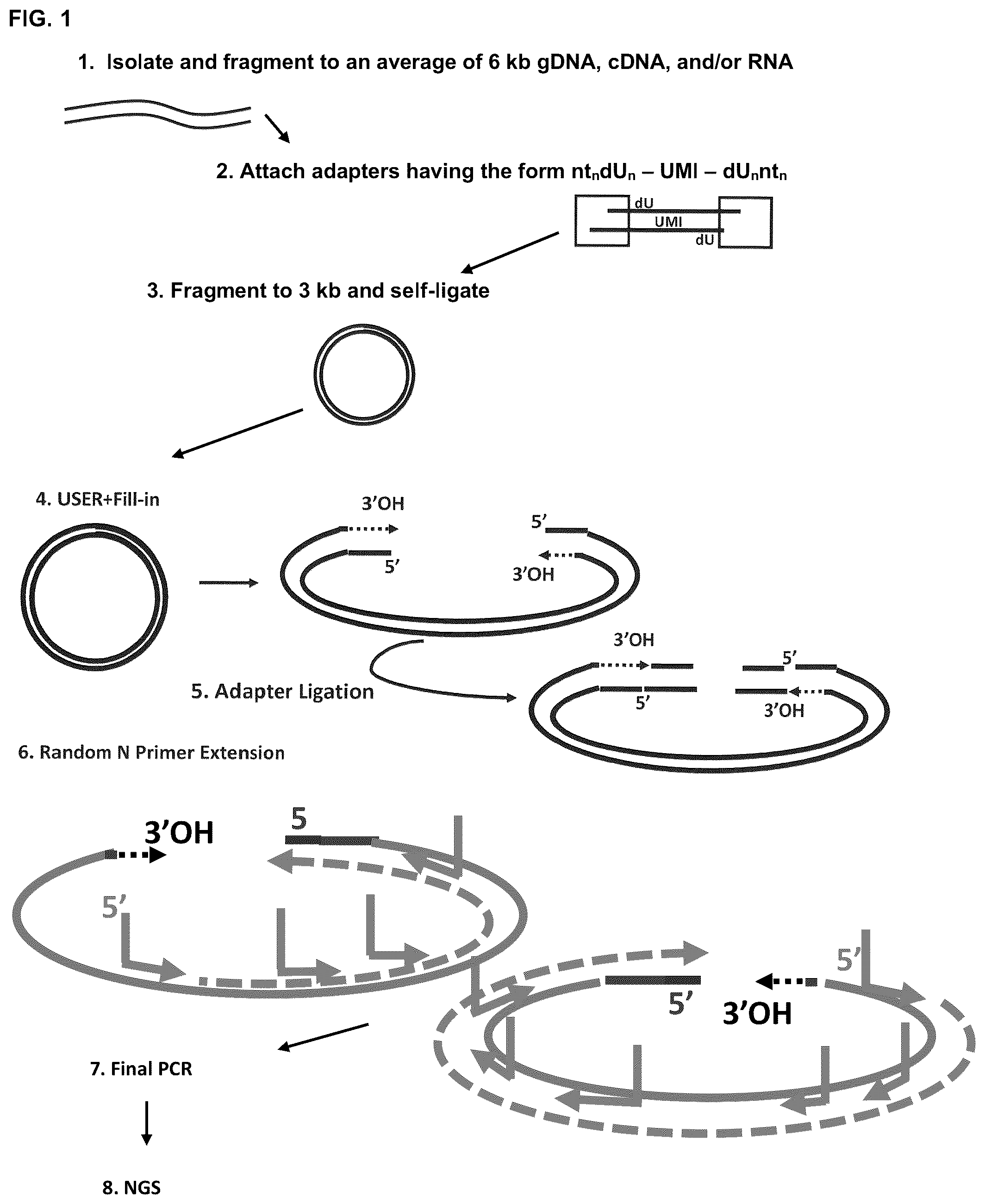 Patent US12129464 Figure 1 – Next generation sequencing