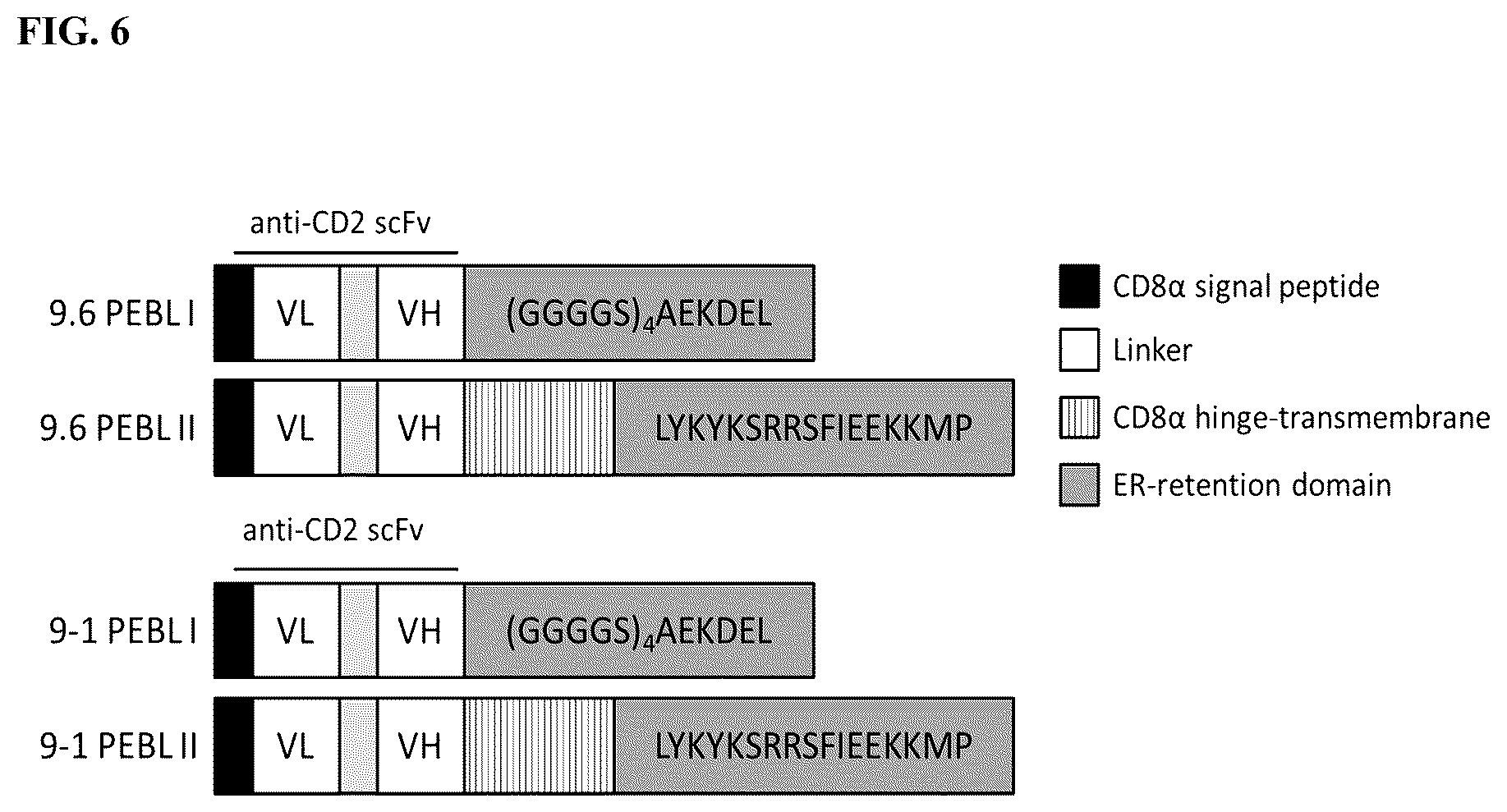 Patent US12129485 Figure 6 – Blockade of CD2 surface expression and expression of chimeric antigen receptors for immunotherapy of T-cell malignancies
