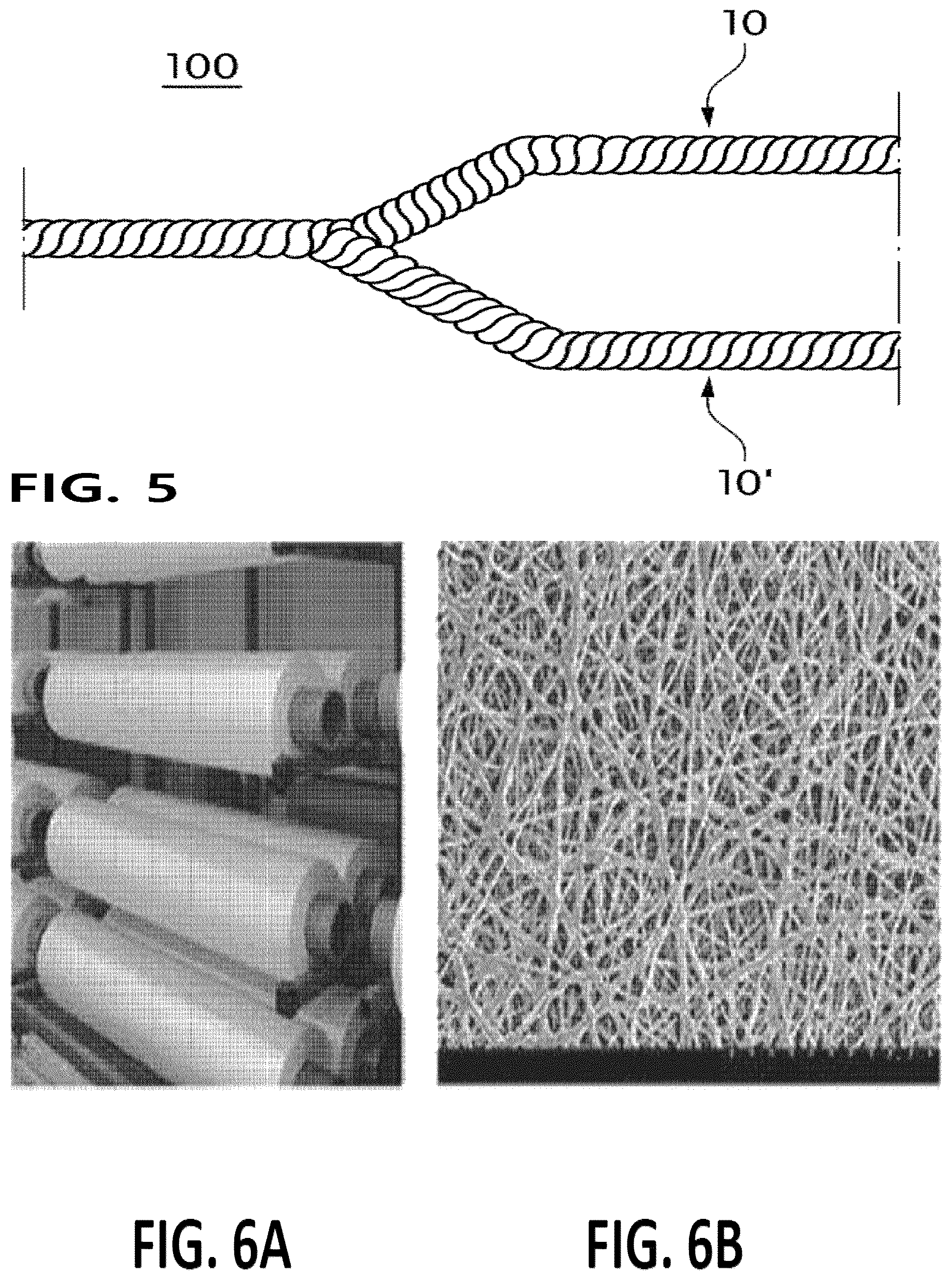 Patent US12129489 Figure 4 – Yarn for cell culture scaffold, ply yarn comprising same and fabric comprising the same