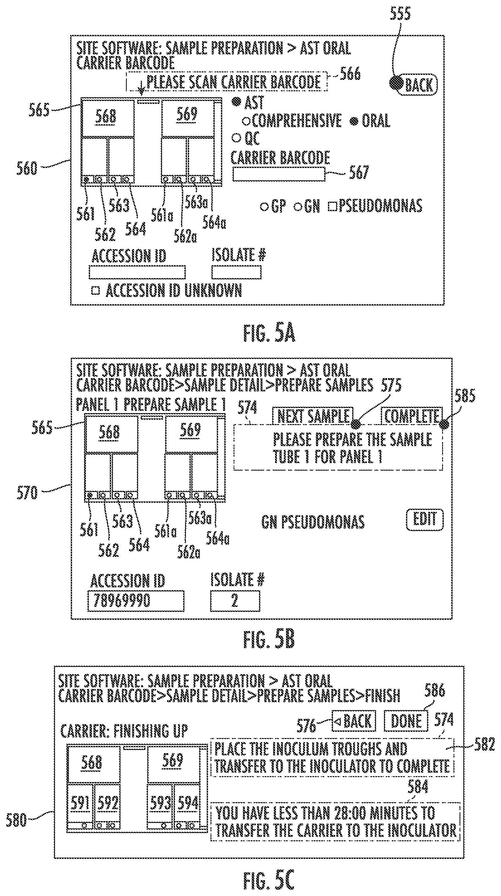 Patent US12129510 Figure 5 – System, method and interface for parallel processing of antimicrobial susceptibility tests using different samples