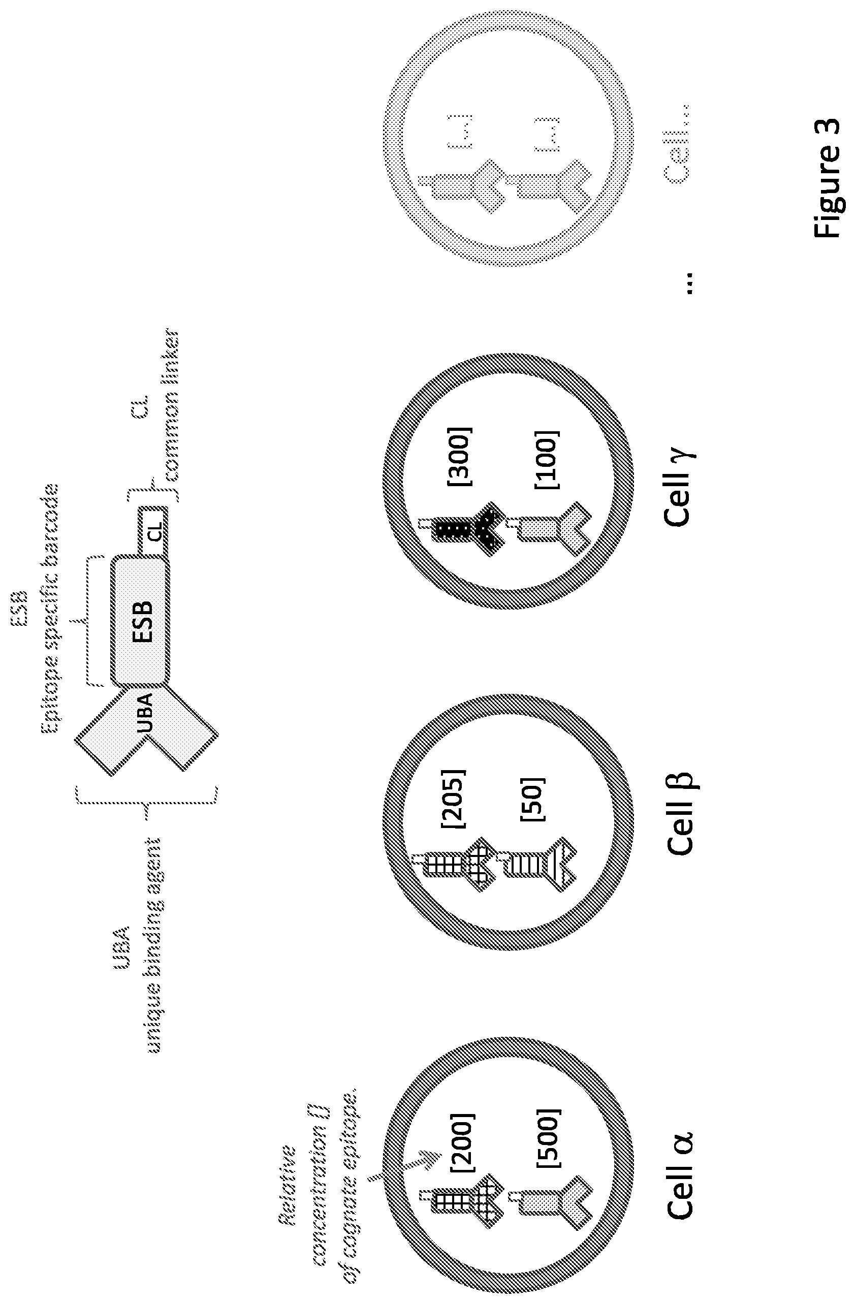 Patent US12129512 Figure 3 – Composition comprising cell origination barcodes for the analysis of both protein and nucleic acid from the same cell