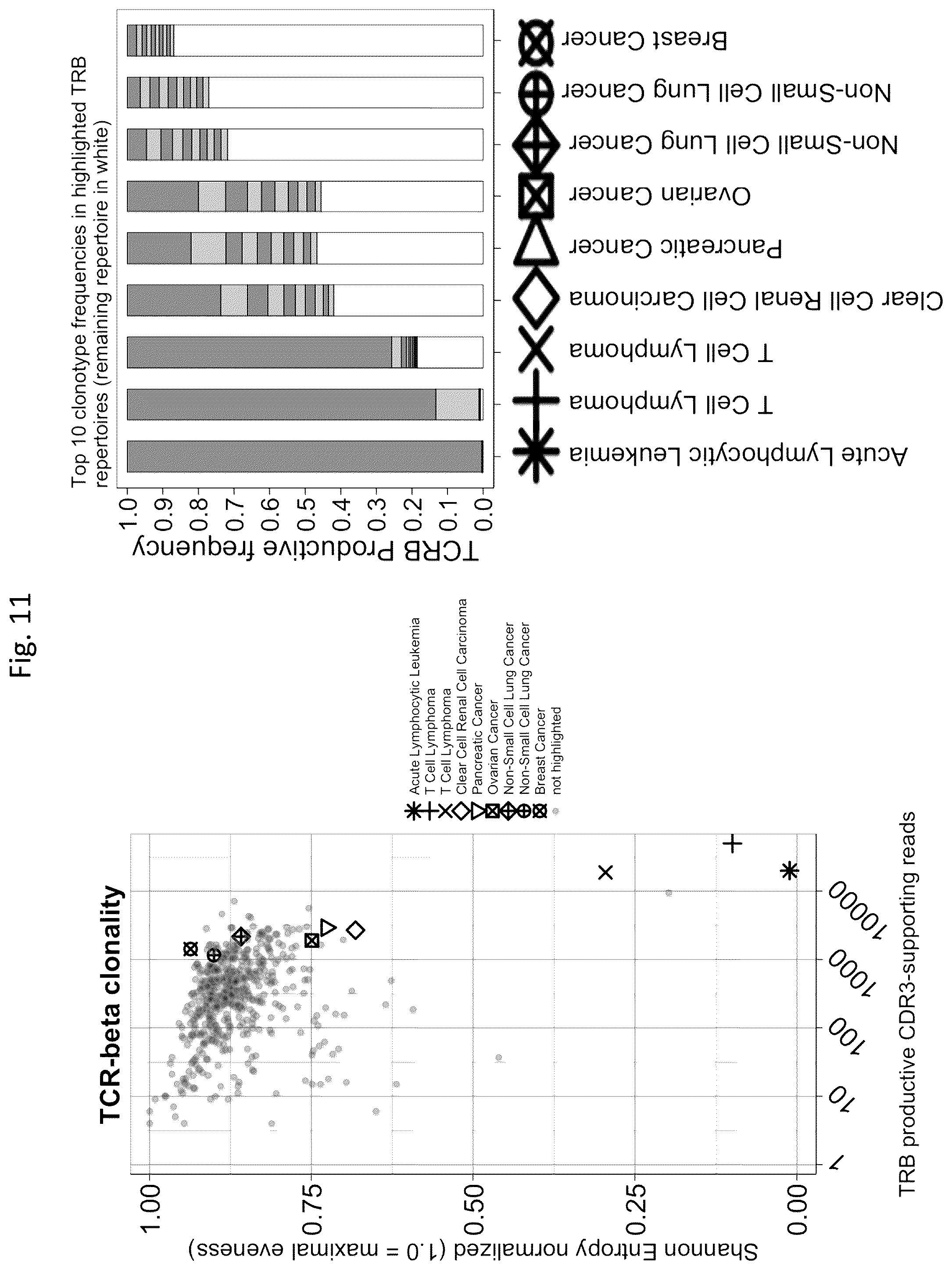 Patent US12129519 Figure 12 – TCR/BCR profiling using enrichment with pools of capture probes