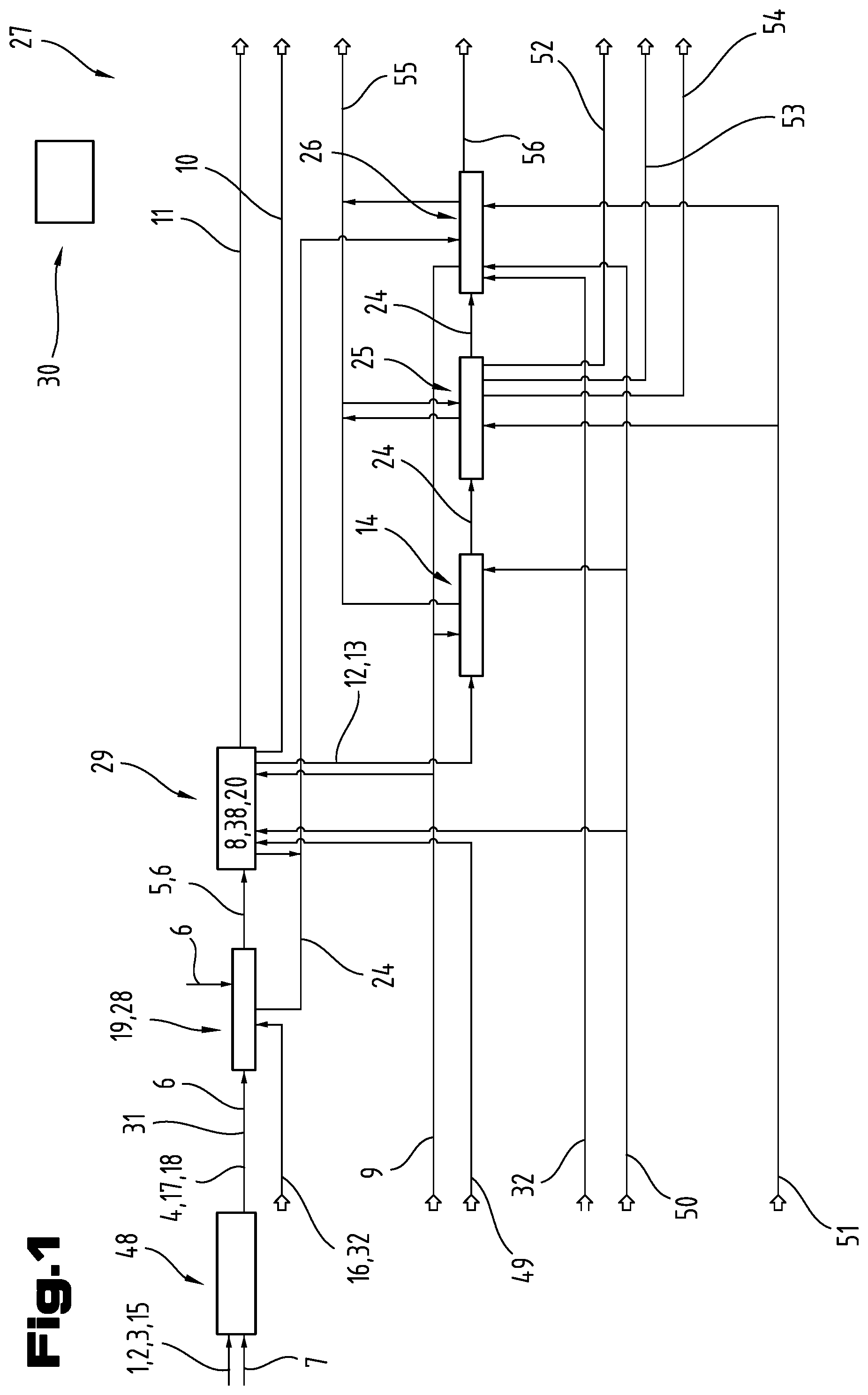 Patent US12129528 Figure 1 – Method and industrial plant for seperating a waste material