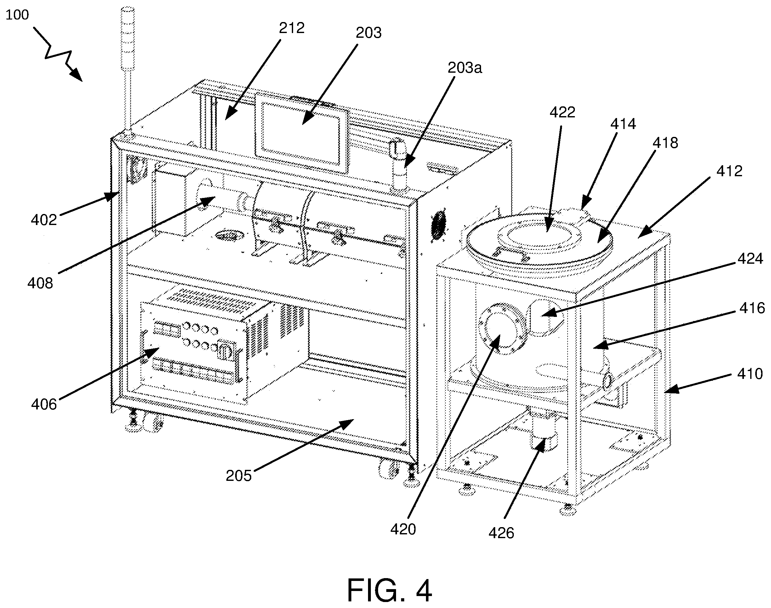 Patent US12129550 Figure 4 – Thermal reactor for generating reactive species for chemical vapor deposition of thin films
