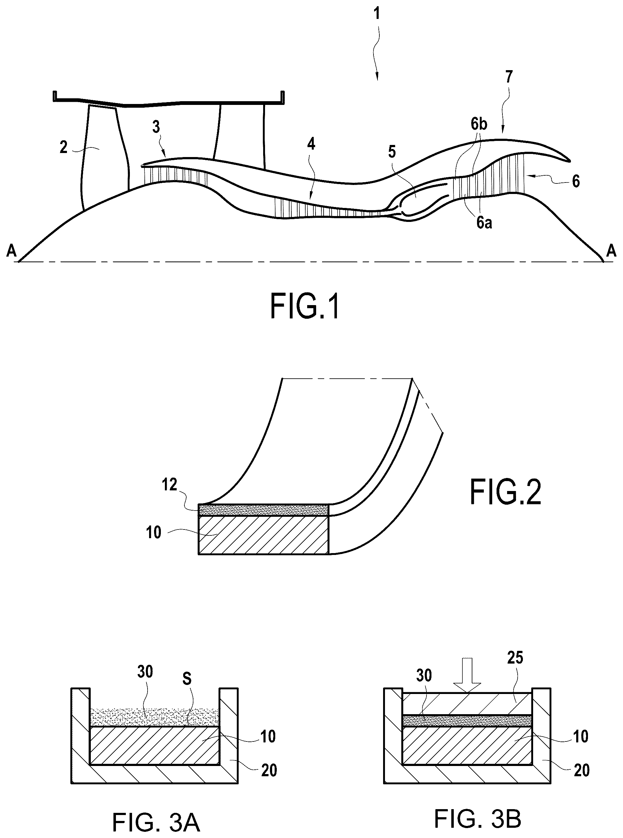 Patent US12129553 Figure 1 – Method for manufacturing an abradable layer