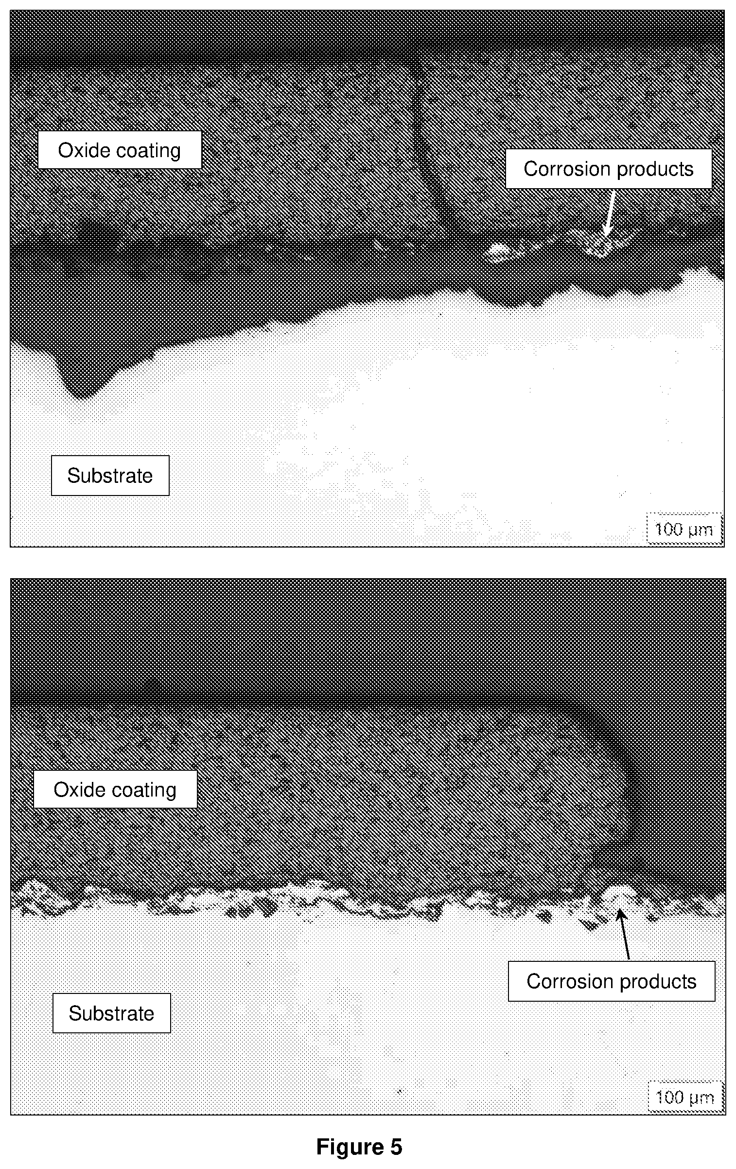 Patent US12129554 Figure 5 – Bi-layer protective coatings for metal components