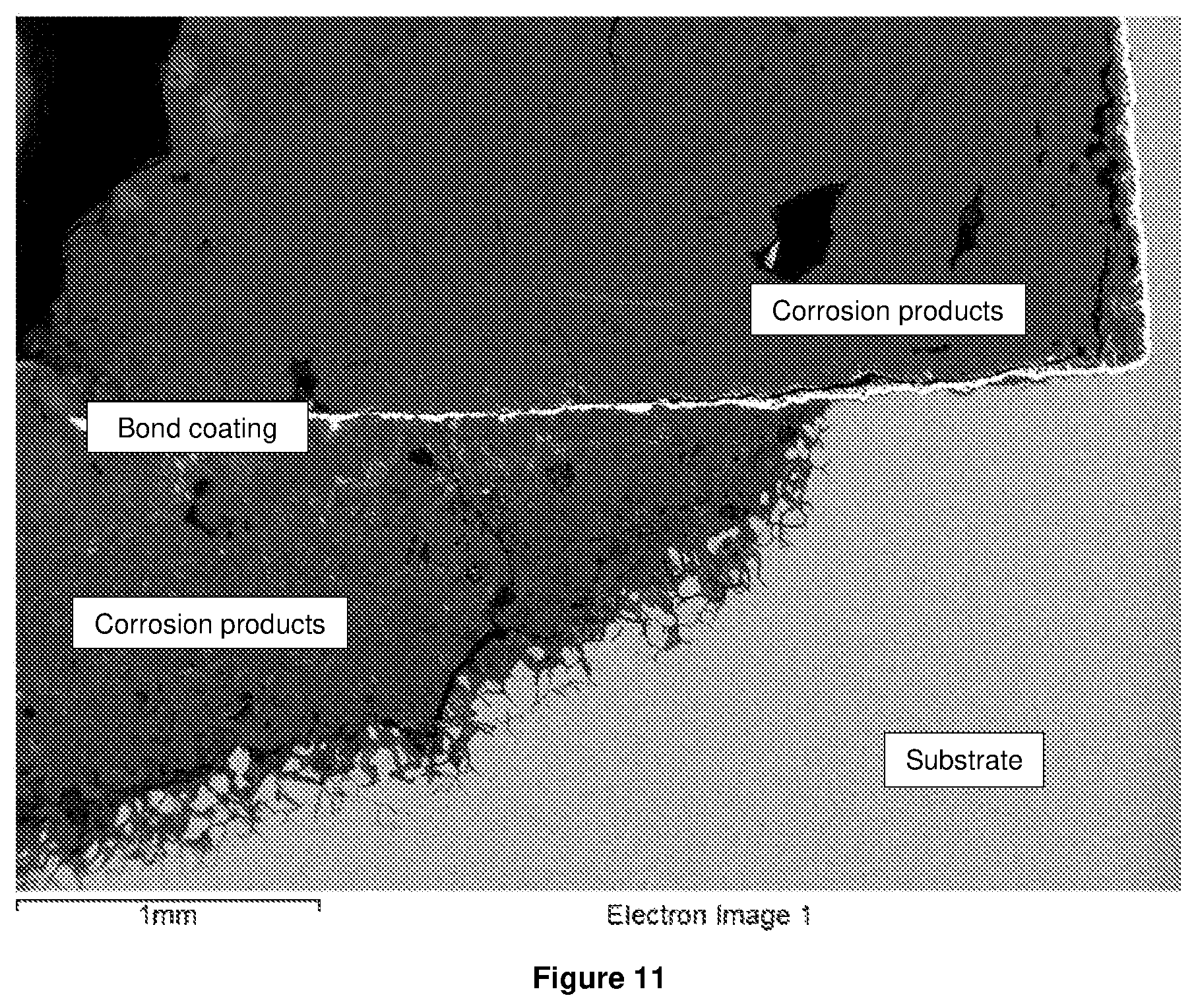 Patent US12129554 Figure 10 – Bi-layer protective coatings for metal components