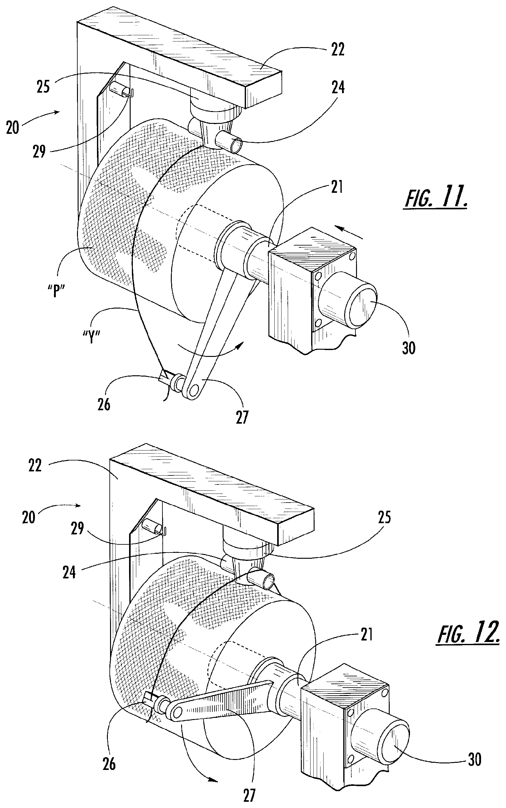 Patent US12129576 Figure 7 – Automated yarn package handling system and method