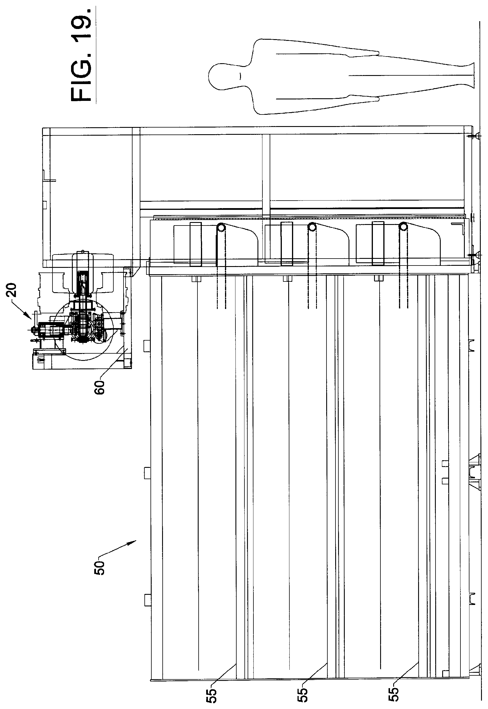 Patent US12129576 Figure 10 – Automated yarn package handling system and method