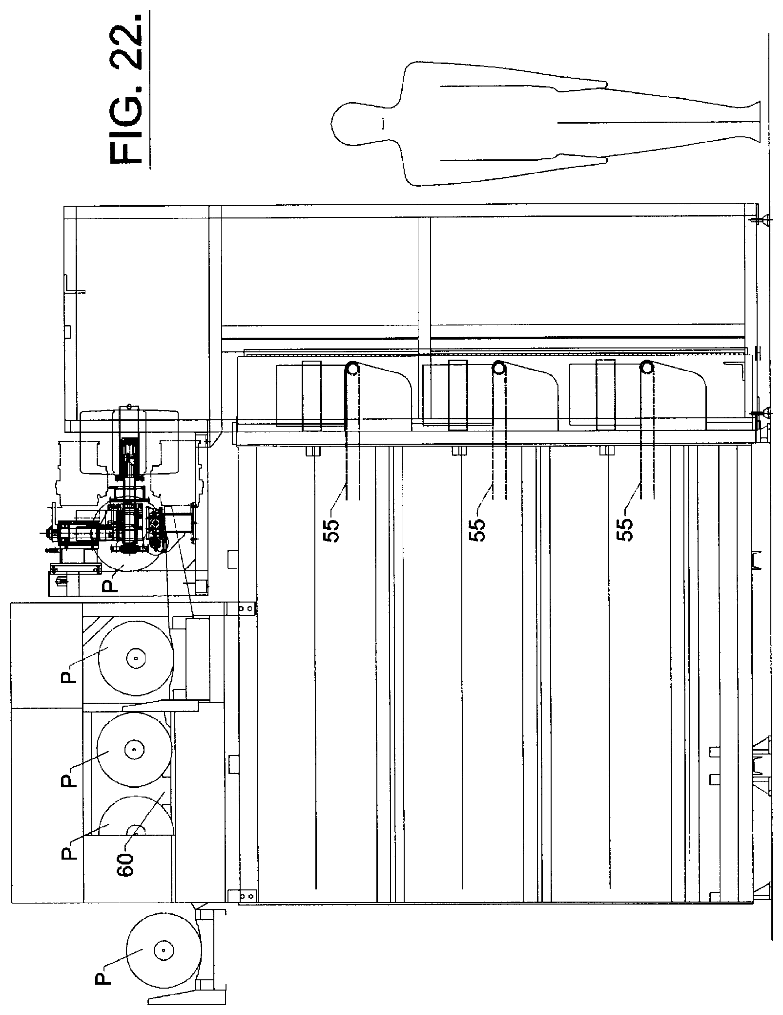 Patent US12129576 Figure 13 – Automated yarn package handling system and method