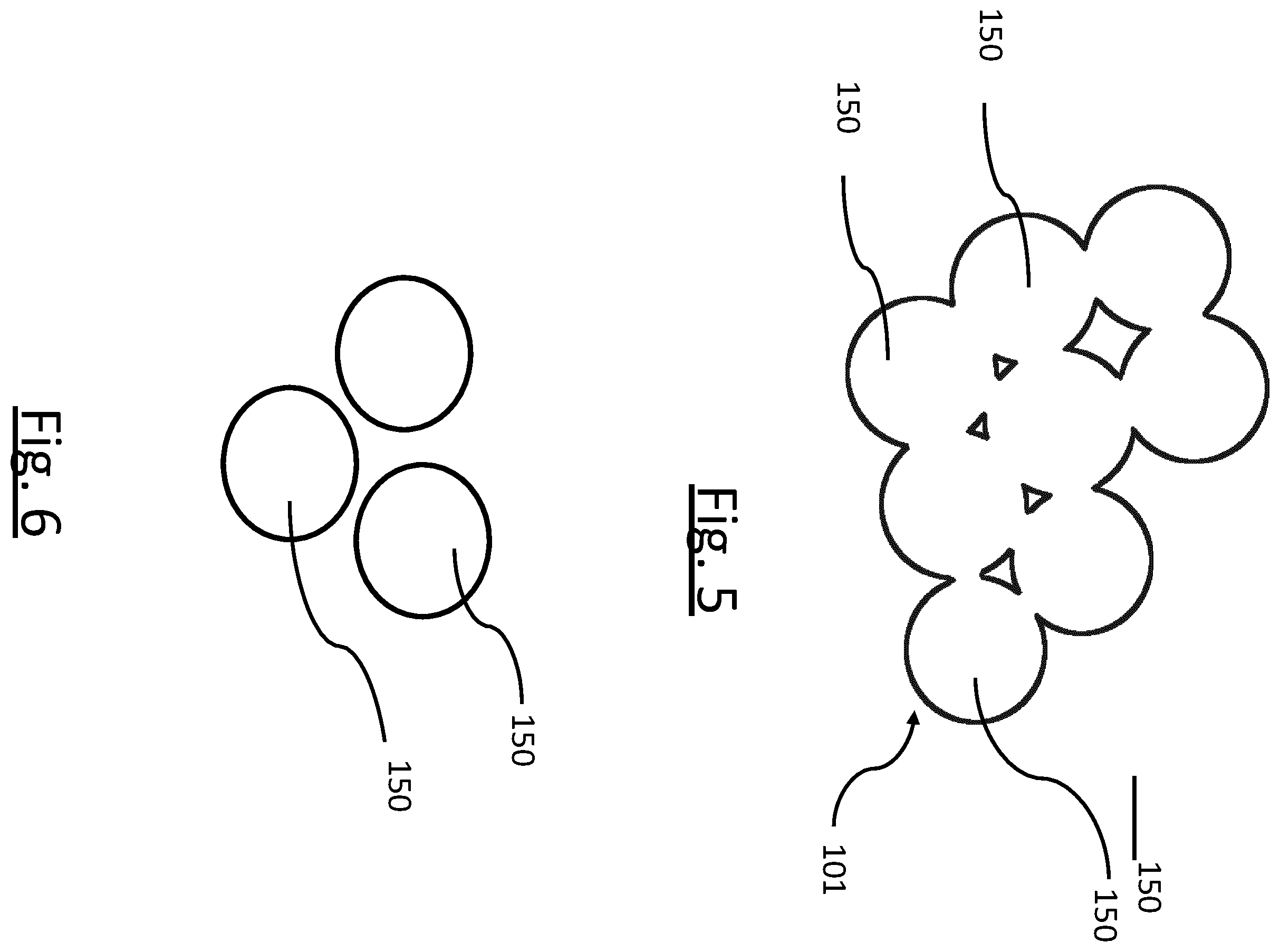 Patent US12129577 Figure 5 – Composite yarn comprising at least two bundles of coalesced elastic filaments and a plurality of inelastic elements
