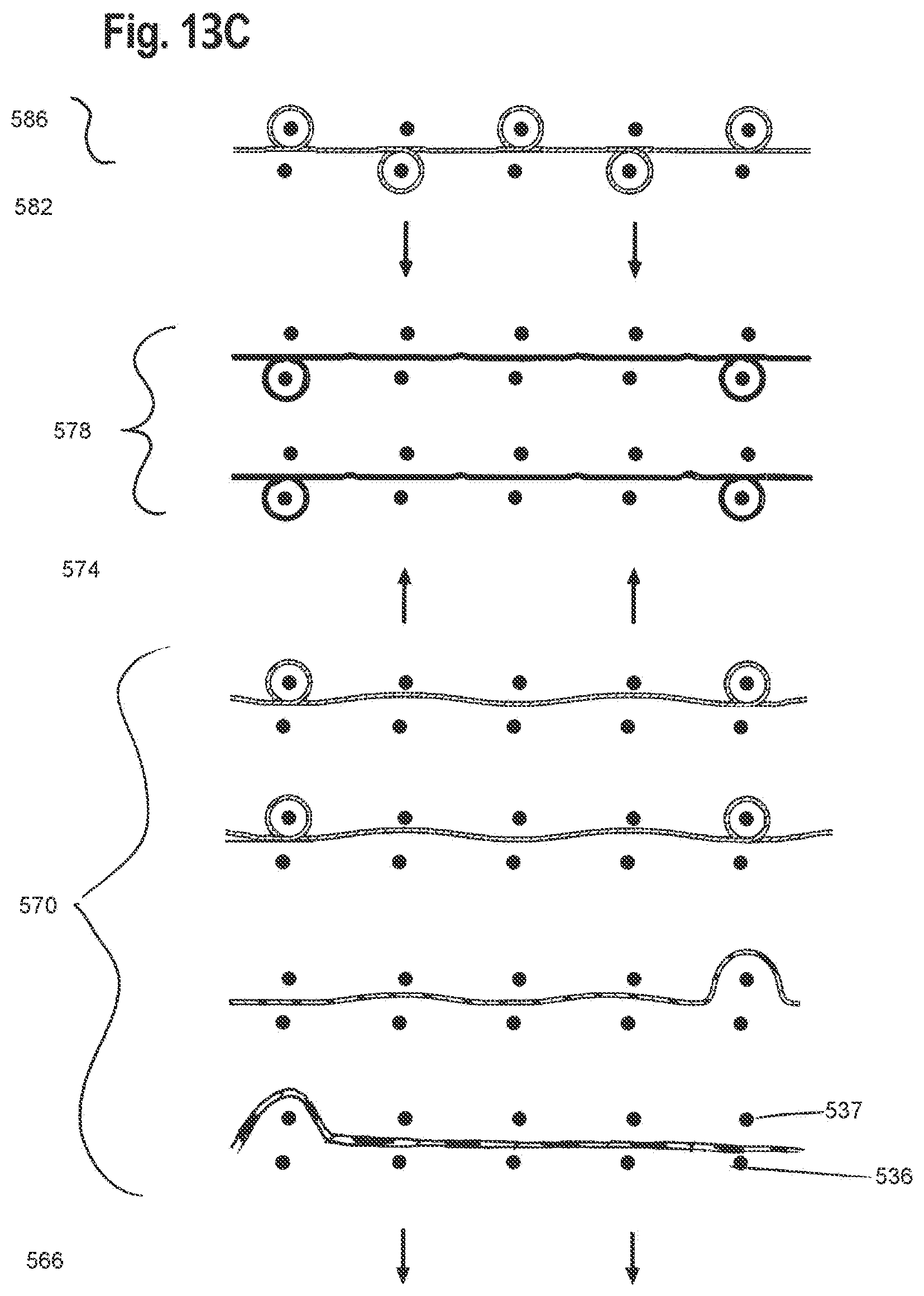 Patent US12129578 Figure 10 – Multiple layer knitted components having multi-bed area