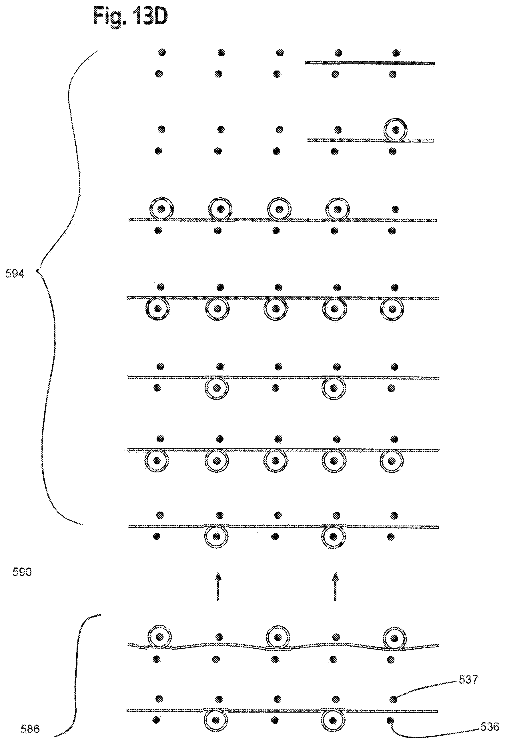 Patent US12129578 Figure 11 – Multiple layer knitted components having multi-bed area