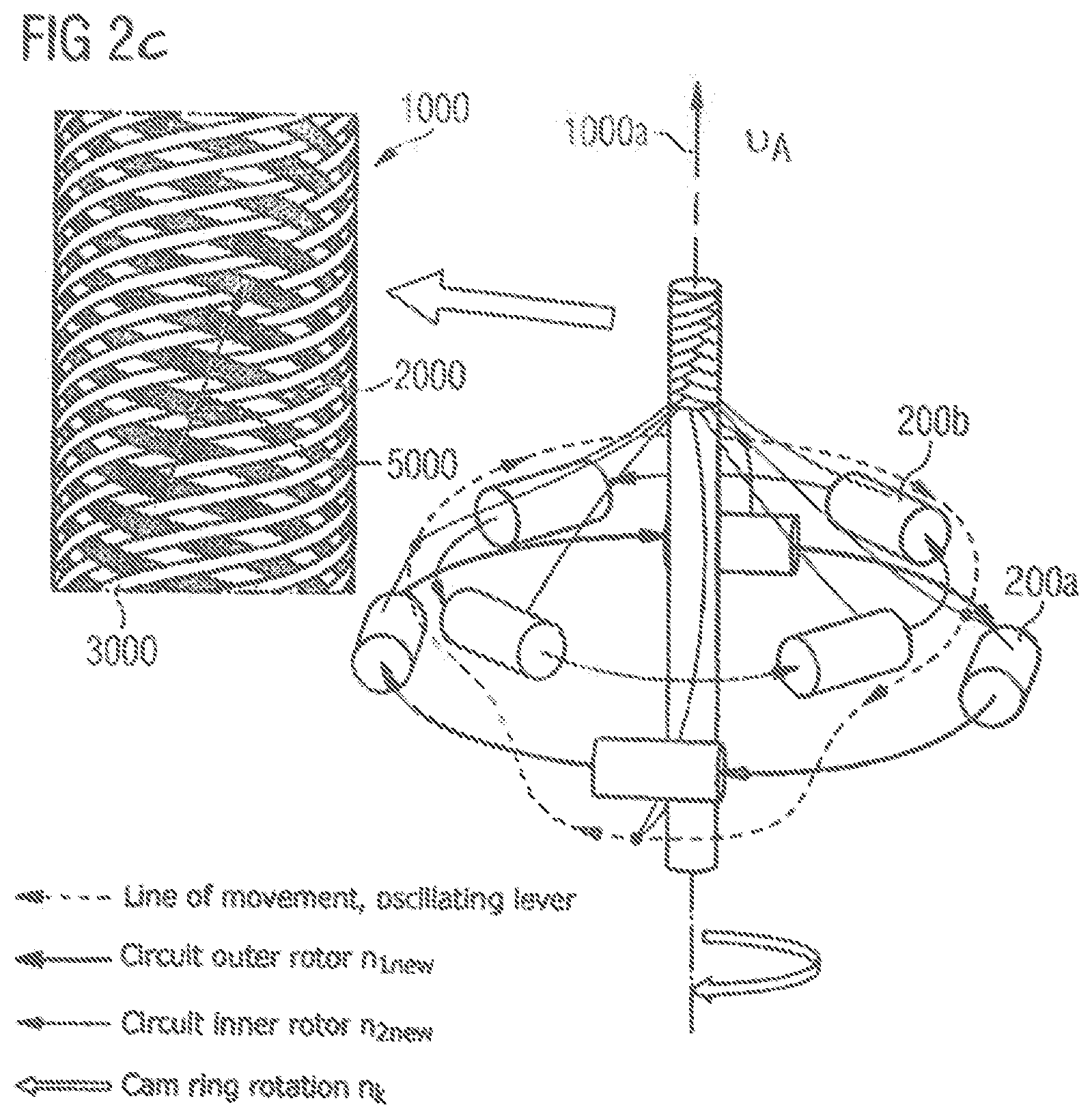 Patent US12129581 Figure 4 – Rotational braiding machine