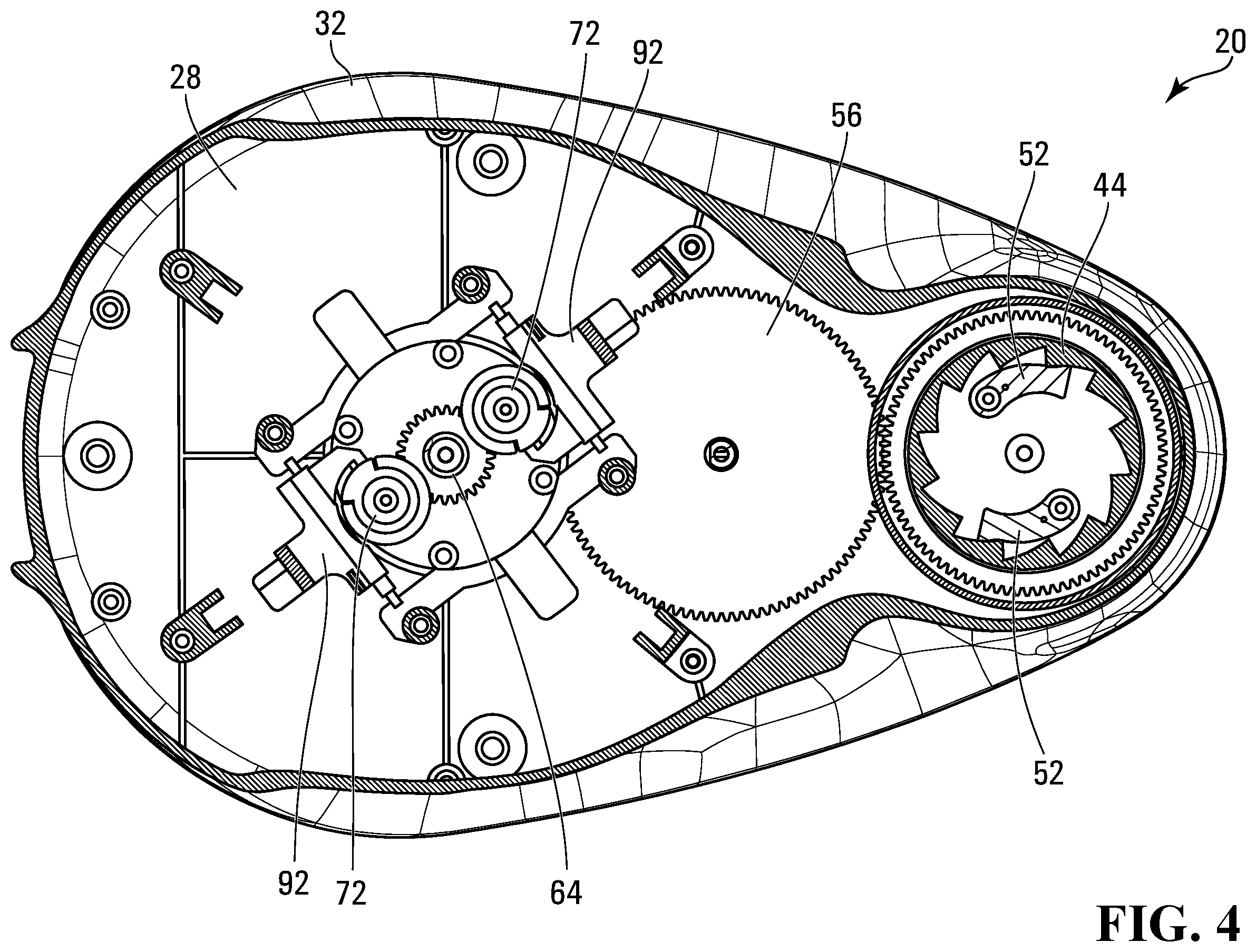 Patent US12129582 Figure 4 – Braiding machine