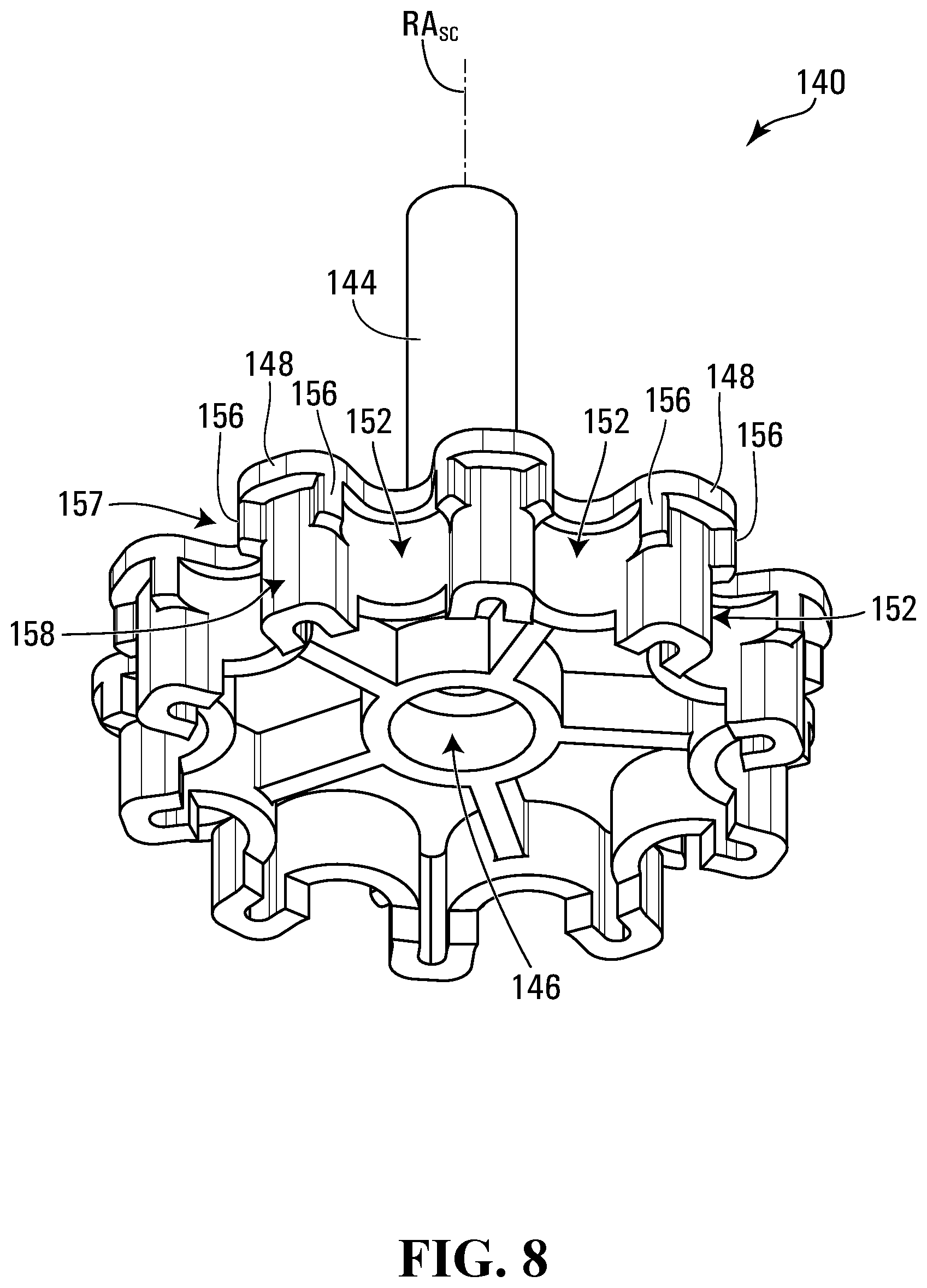 Patent US12129582 Figure 7 – Braiding machine