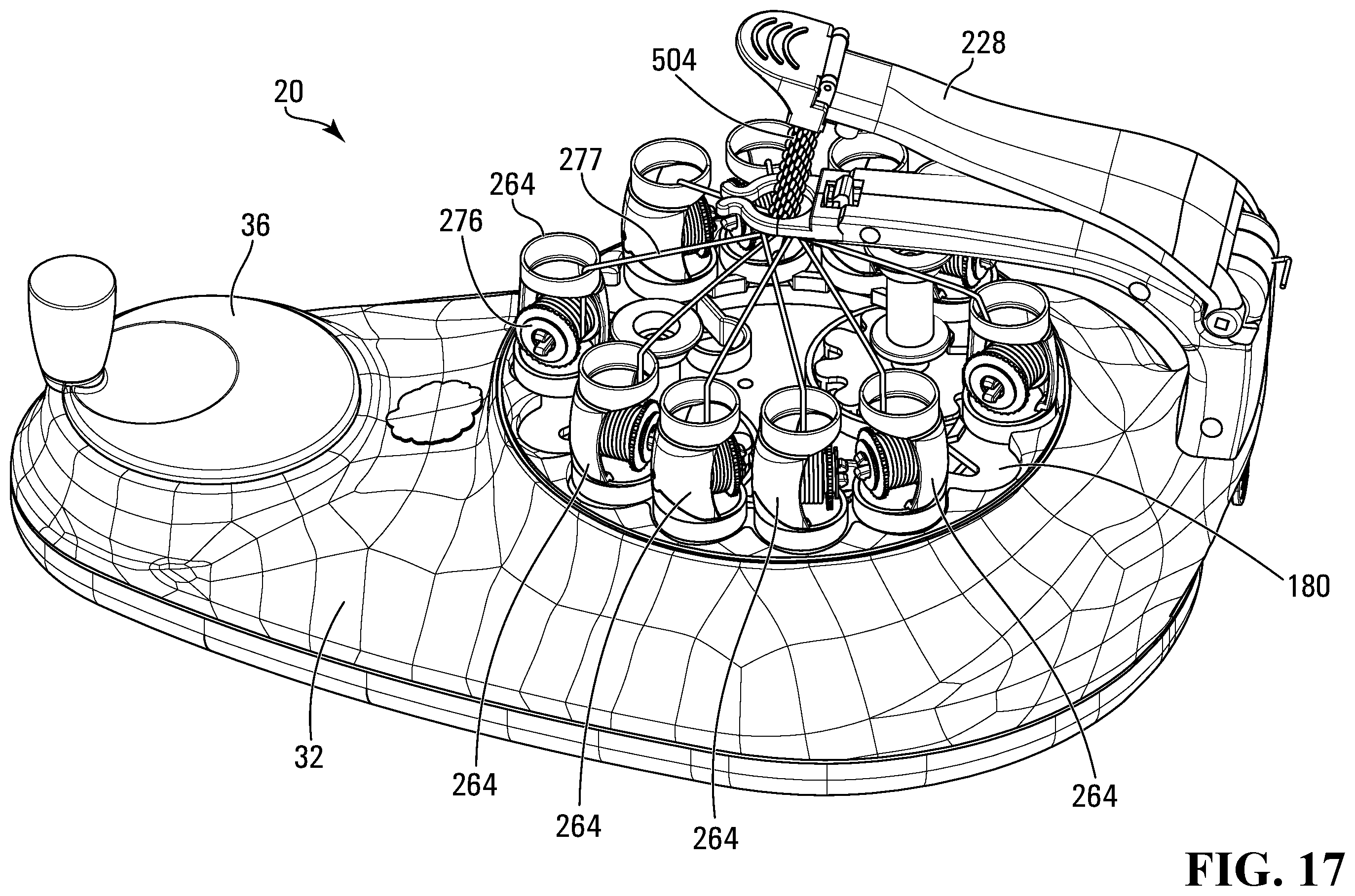 Patent US12129582 Figure 18 – Braiding machine