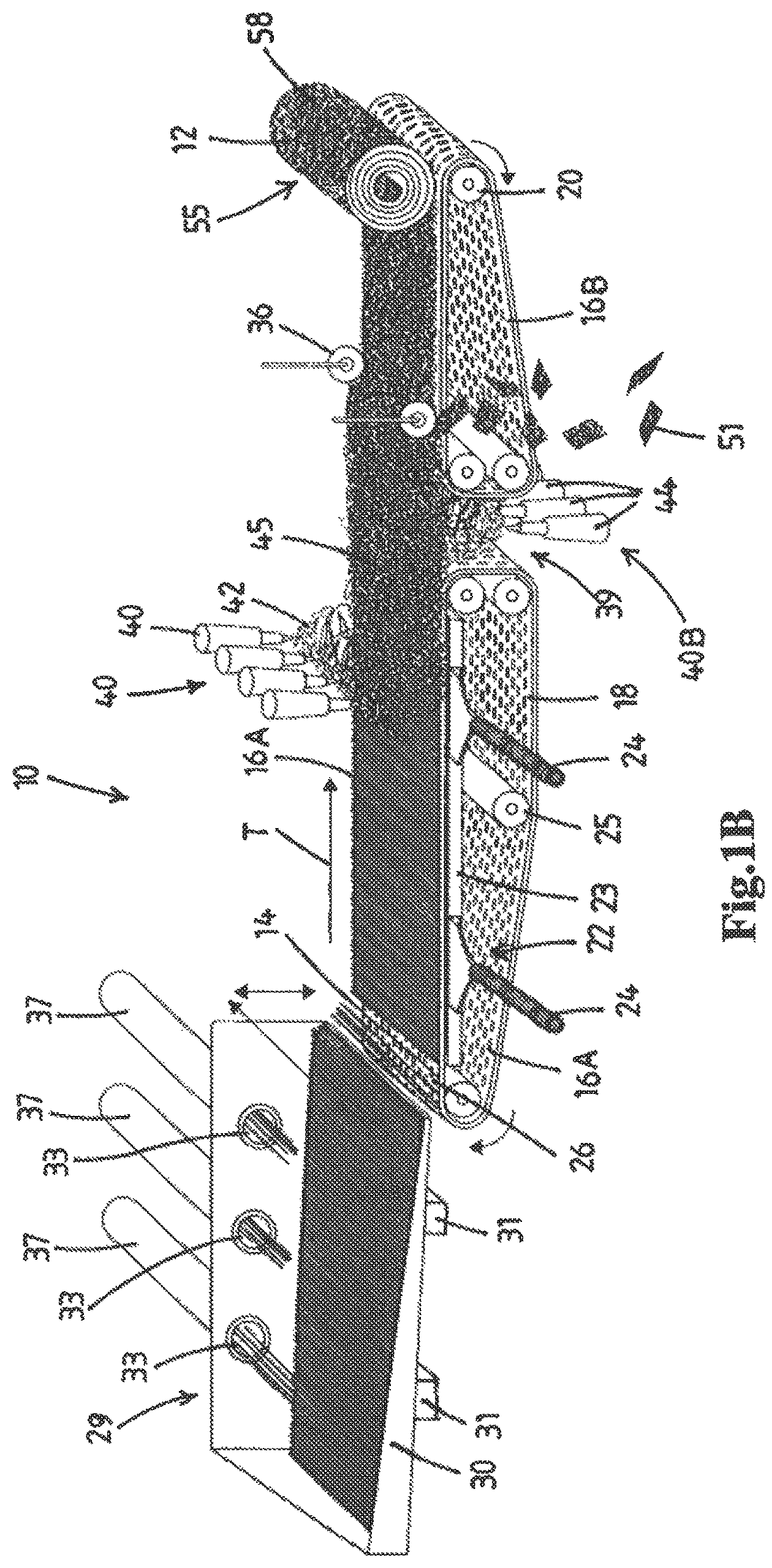 Patent US12129583 Figure 2 – Method and device for producing a ribbon and a thread of bamboo fiber