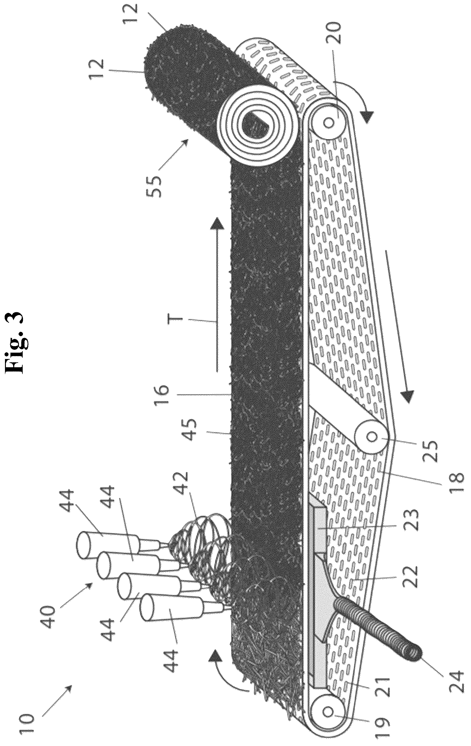 Patent US12129583 Figure 8 – Method and device for producing a ribbon and a thread of bamboo fiber