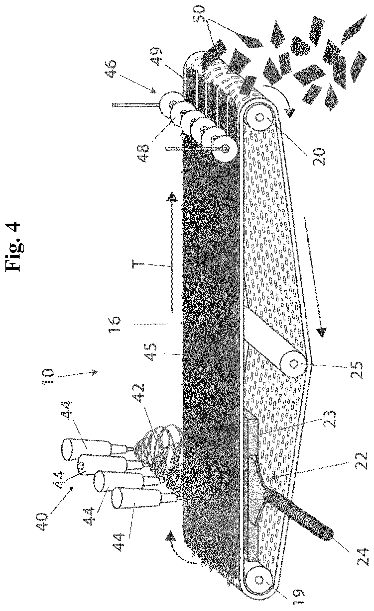Patent US12129583 Figure 9 – Method and device for producing a ribbon and a thread of bamboo fiber