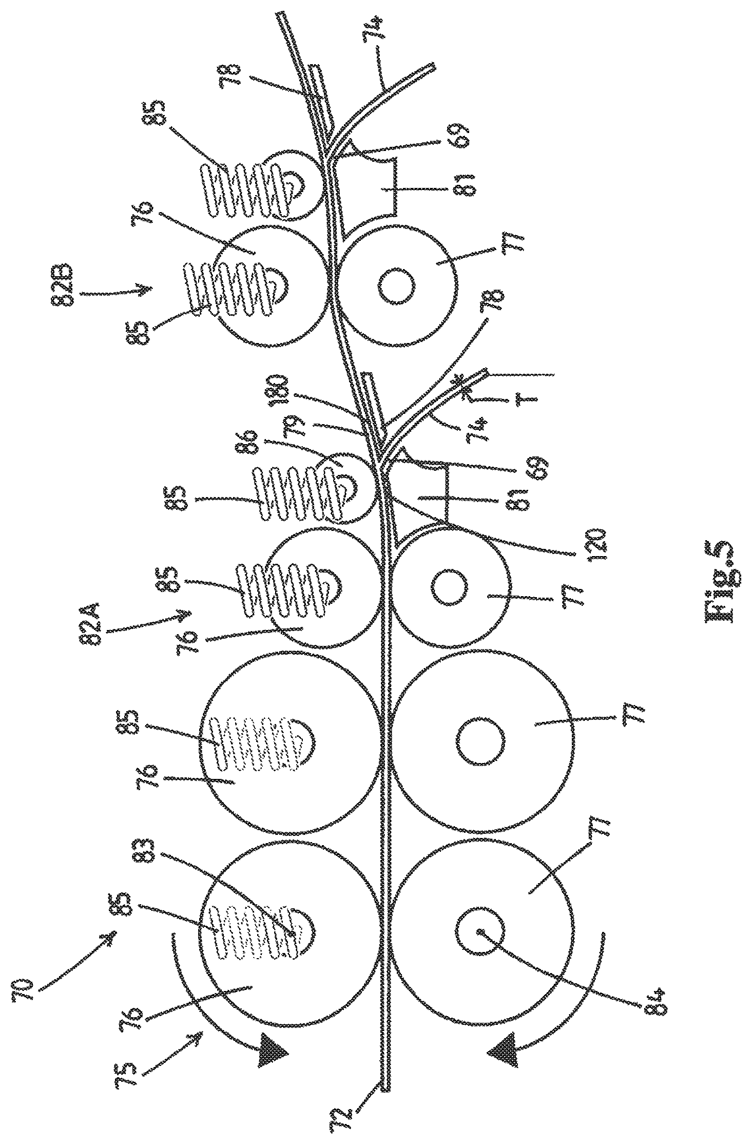 Patent US12129583 Figure 10 – Method and device for producing a ribbon and a thread of bamboo fiber