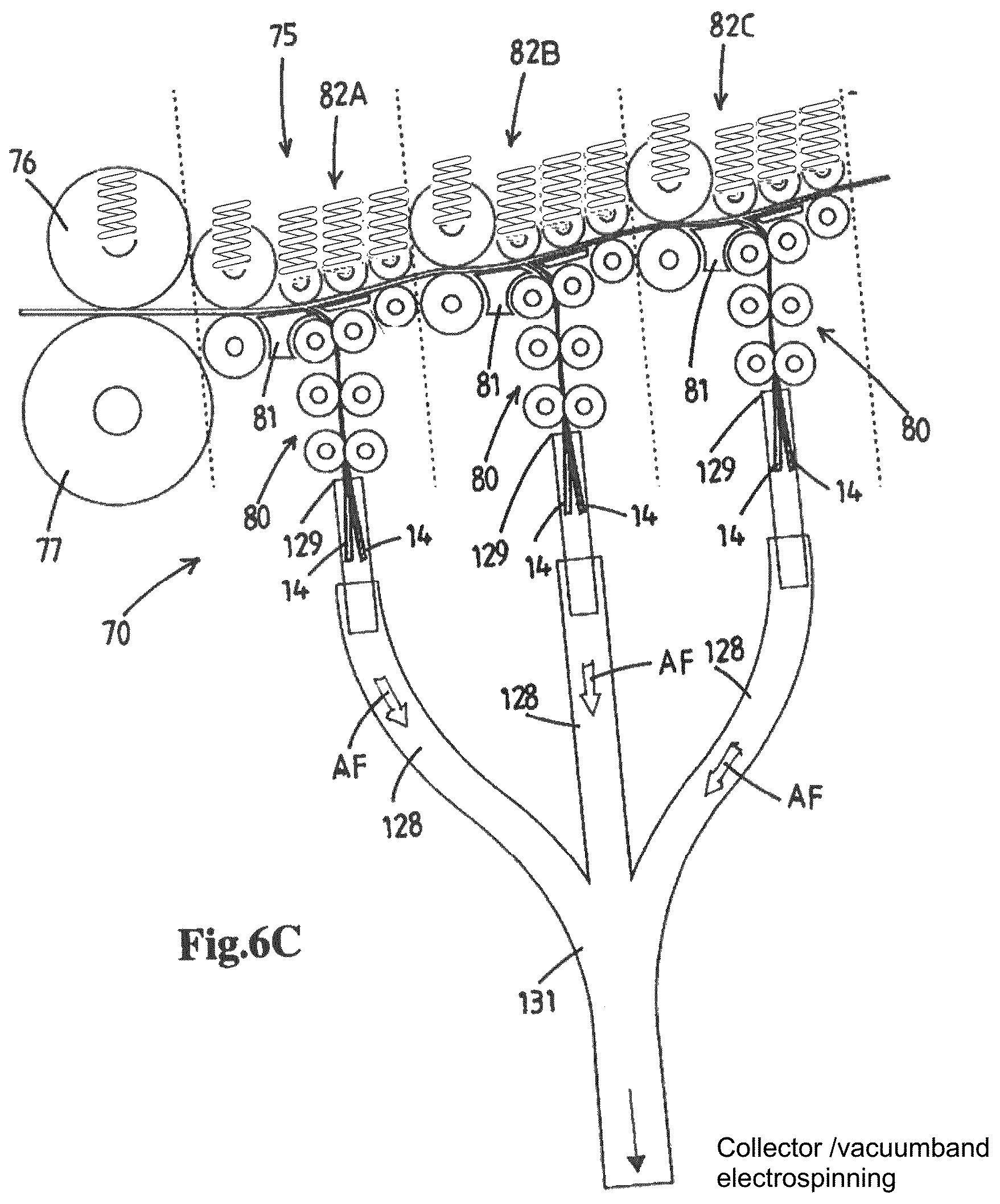 Patent US12129583 Figure 13 – Method and device for producing a ribbon and a thread of bamboo fiber