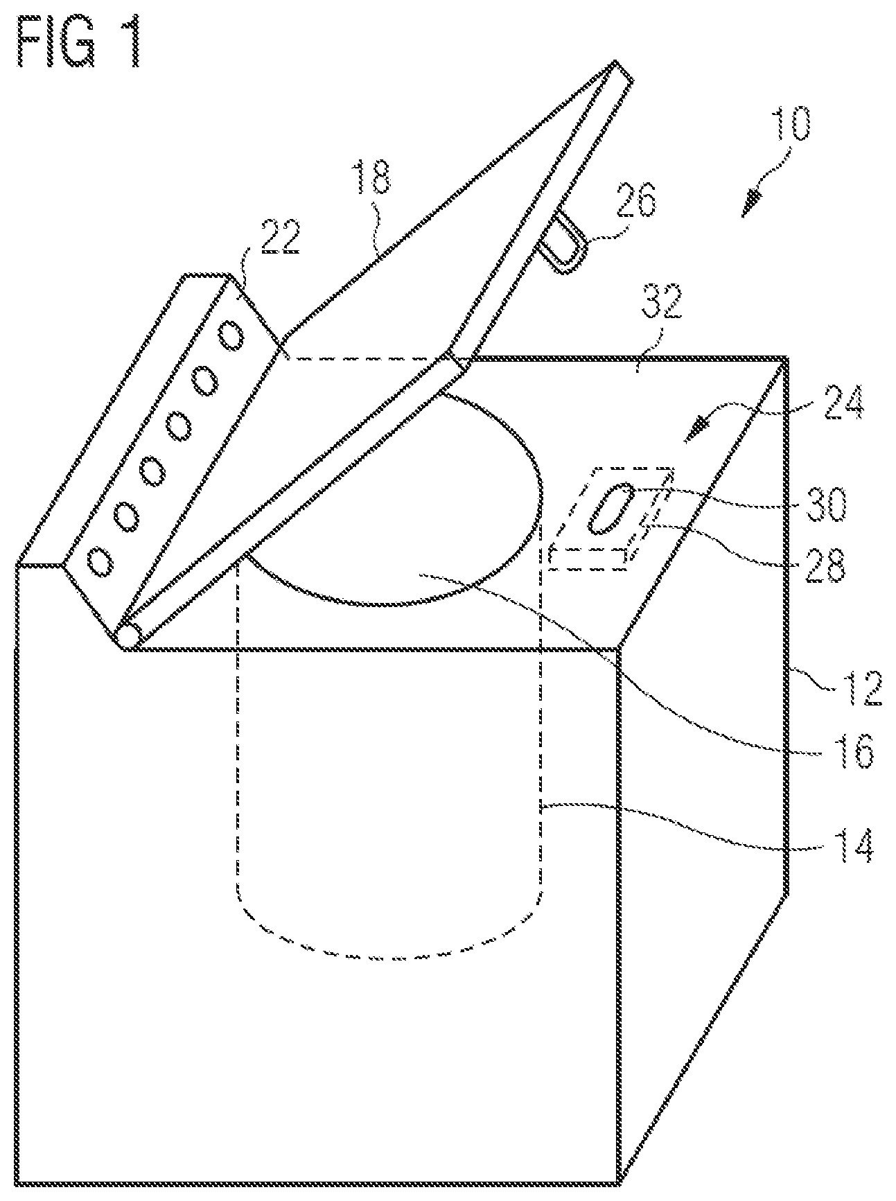 Patent US12129591 Figure 1 – Door latch for a domestic electrical appliance and method for mounting such a door latch