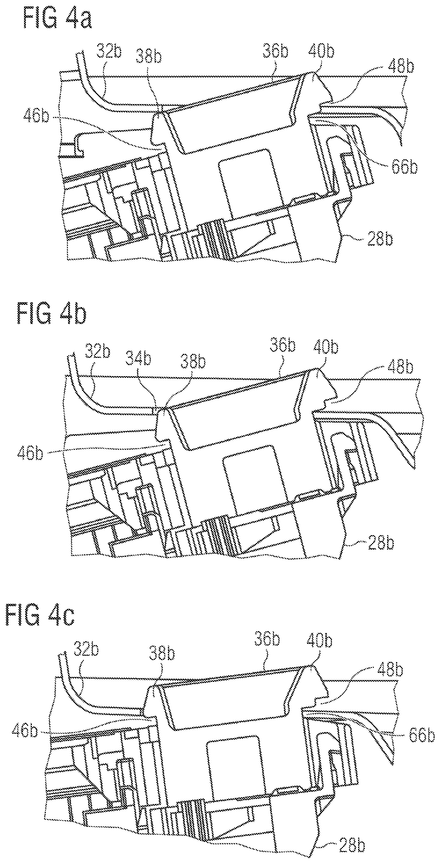 Patent US12129591 Figure 4 – Door latch for a domestic electrical appliance and method for mounting such a door latch