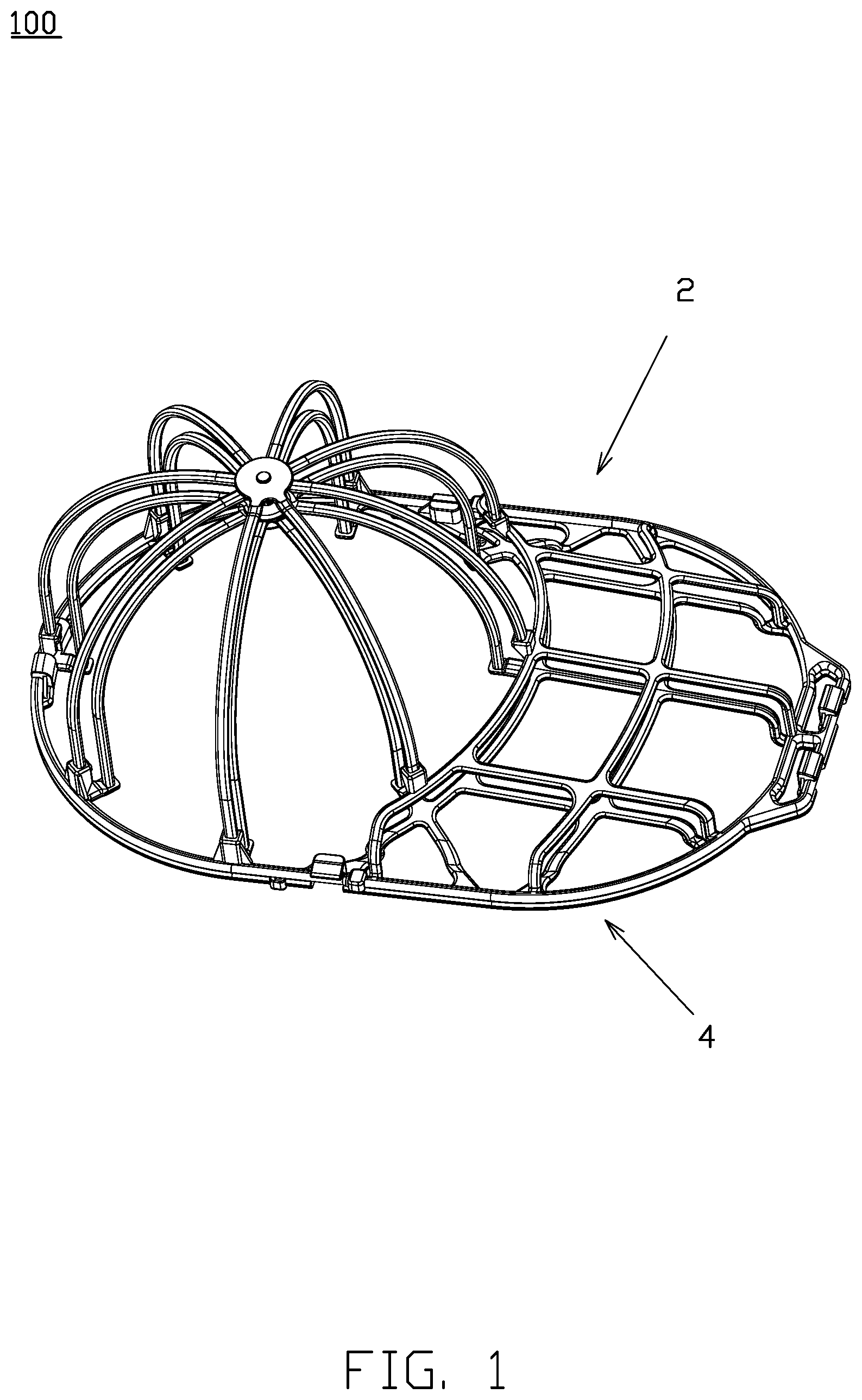 Patent US12129593 Figure 1 – Holder for cap washing