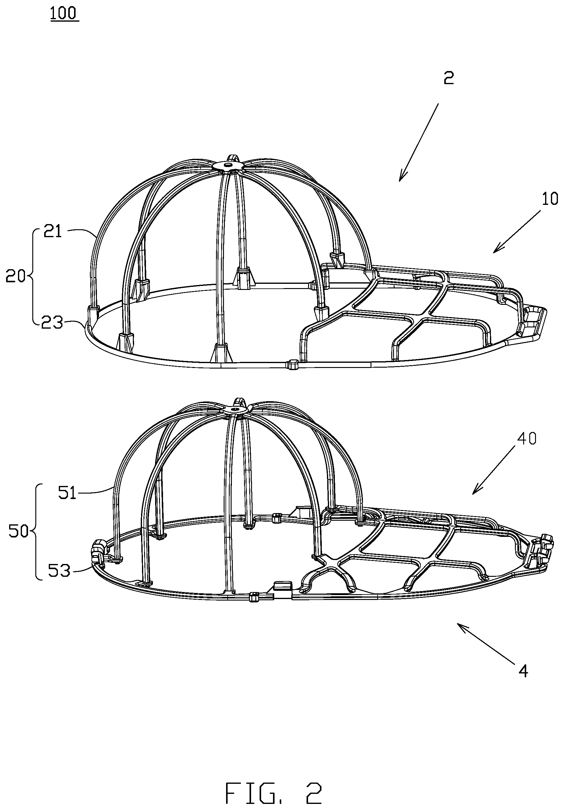 Patent US12129593 Figure 2 – Holder for cap washing