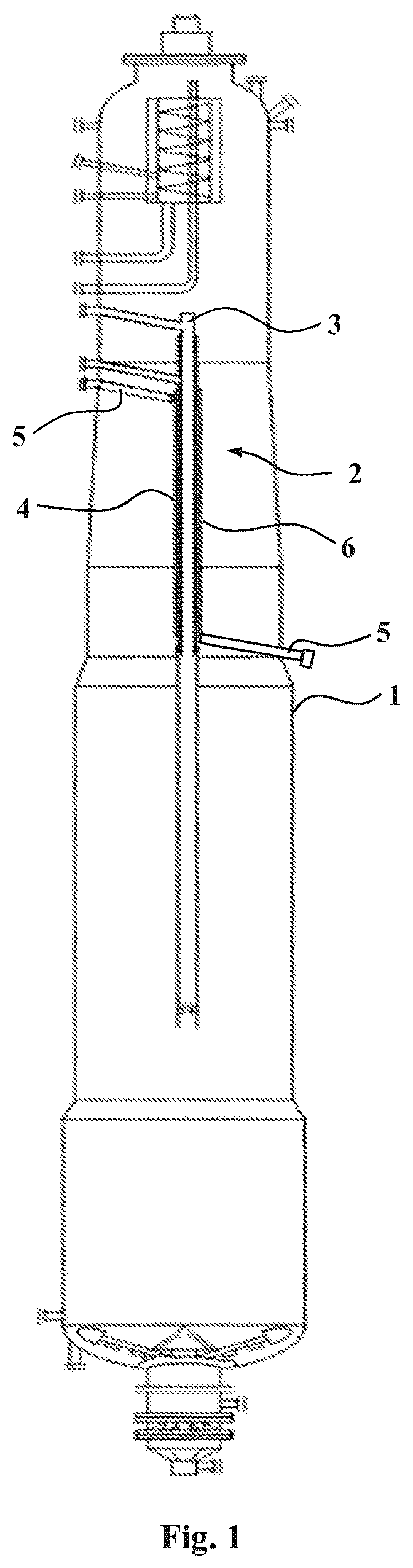 Patent US12129598 Figure 1 – Arrangement for installation of monitoring sensors of a treatment vessel for lignocellulosic material