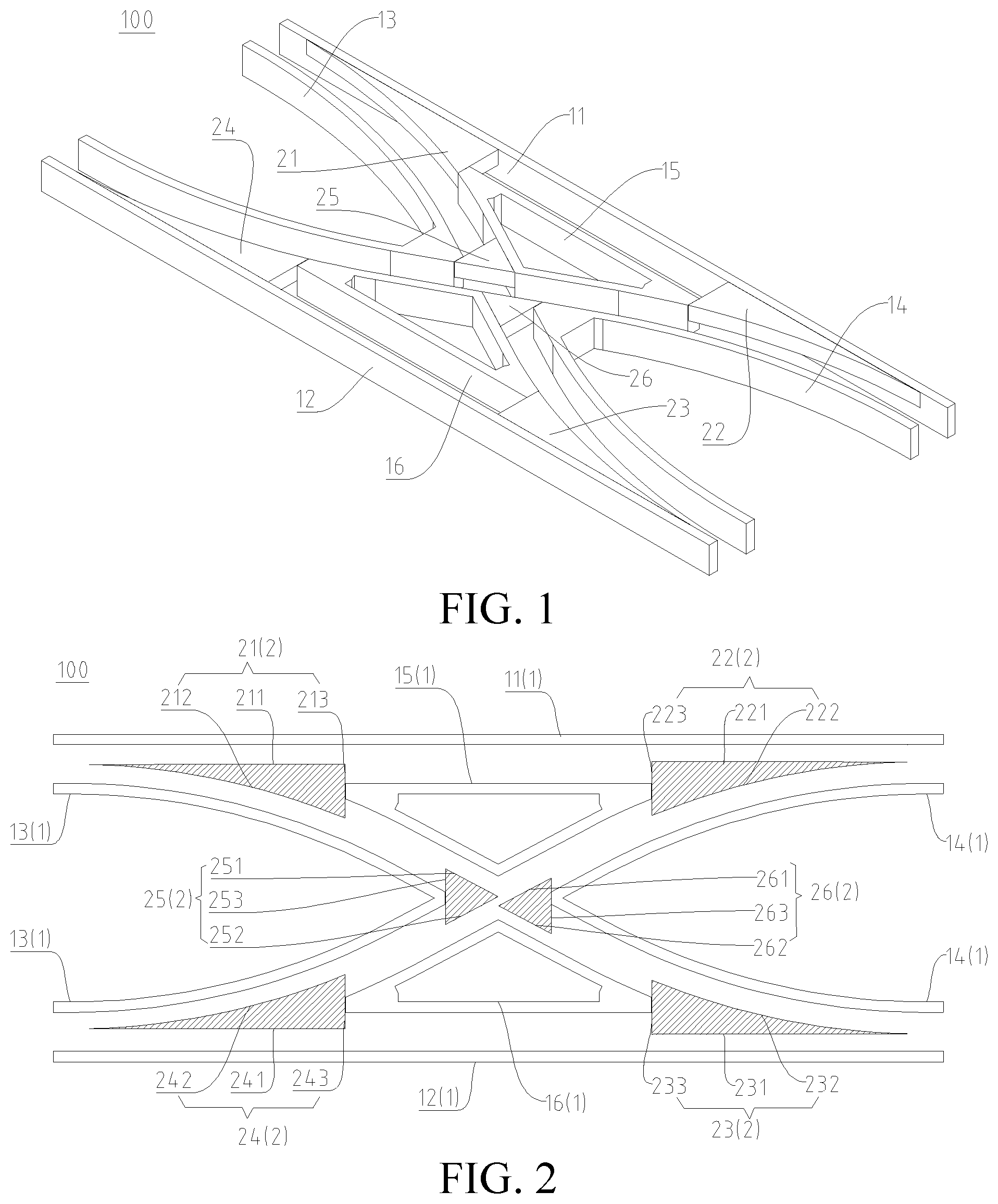 Patent US12129604 Figure 1 – Inner guide type rail switch and rail transit system having same