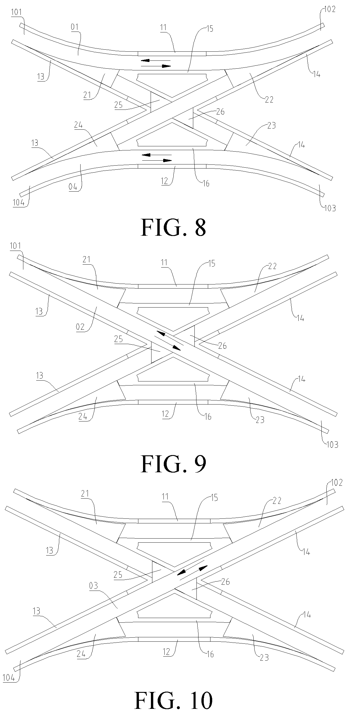 Patent US12129604 Figure 4 – Inner guide type rail switch and rail transit system having same