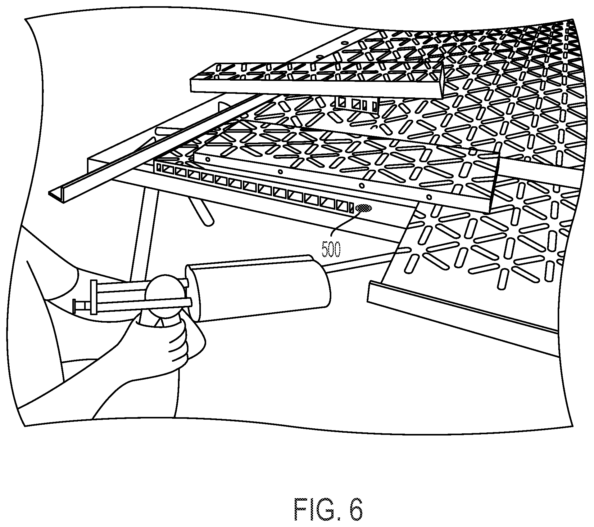 Patent US12129605 Figure 6 – Apparatus and method for repairing mats