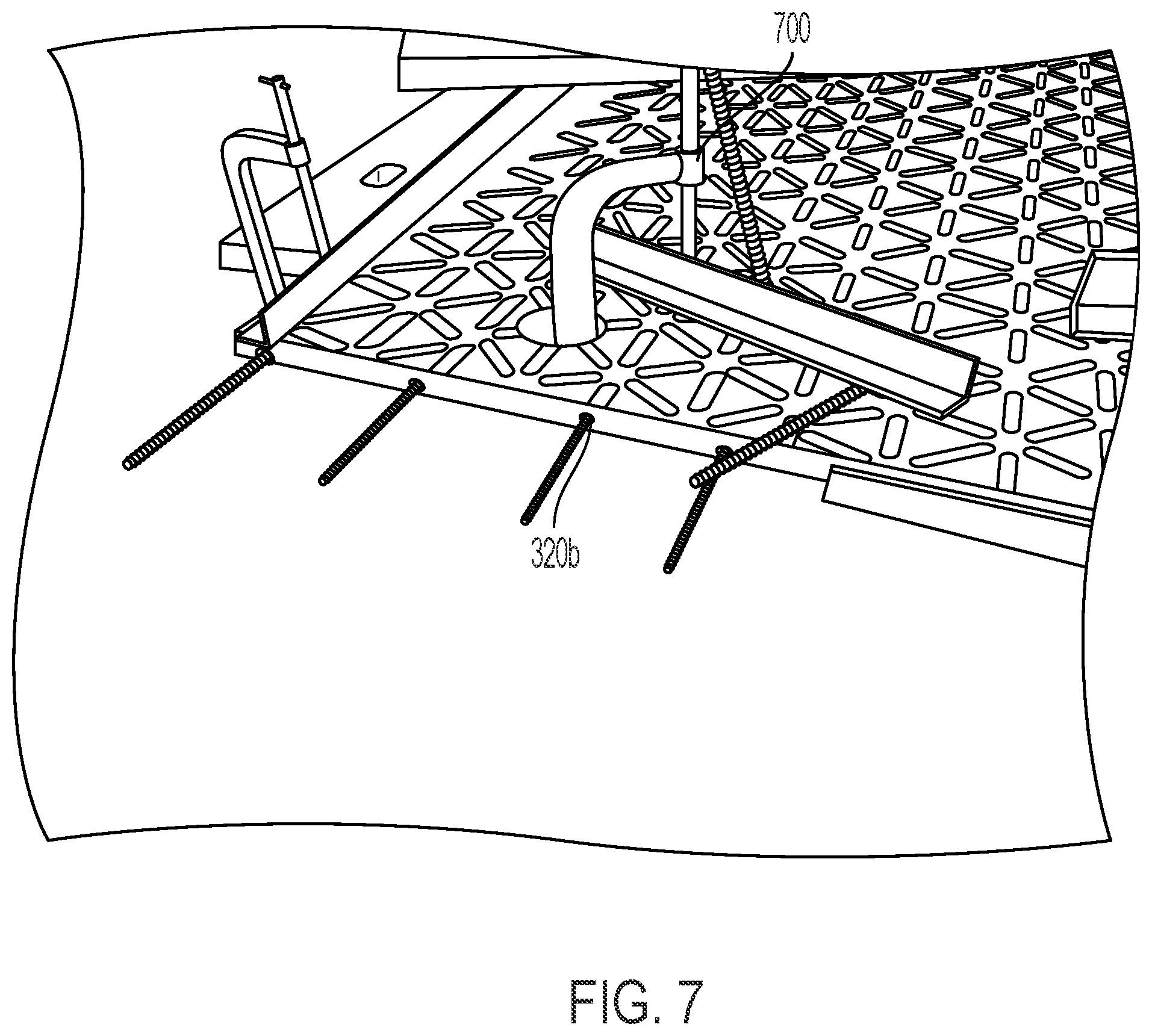 Patent US12129605 Figure 7 – Apparatus and method for repairing mats