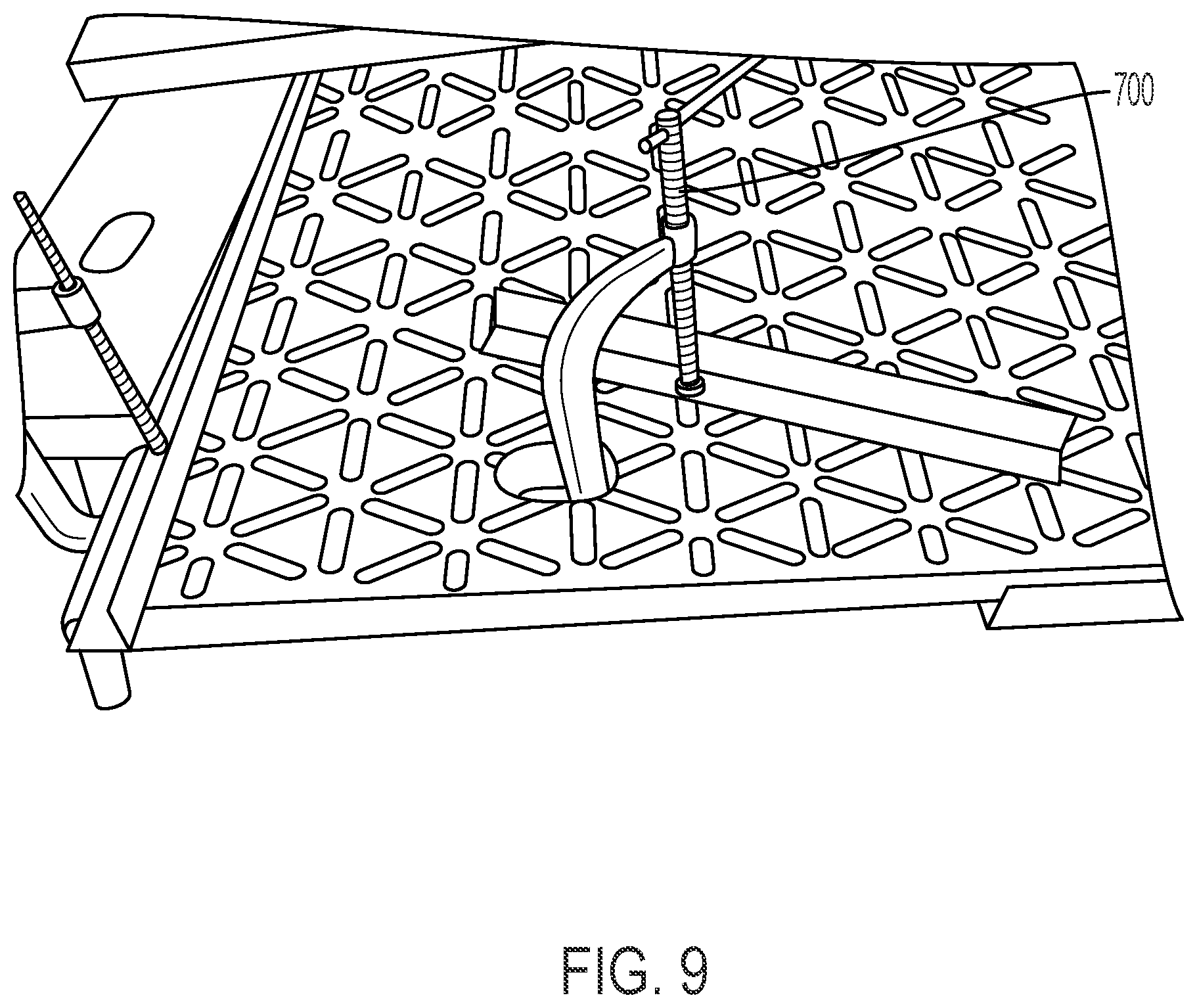 Patent US12129605 Figure 9 – Apparatus and method for repairing mats