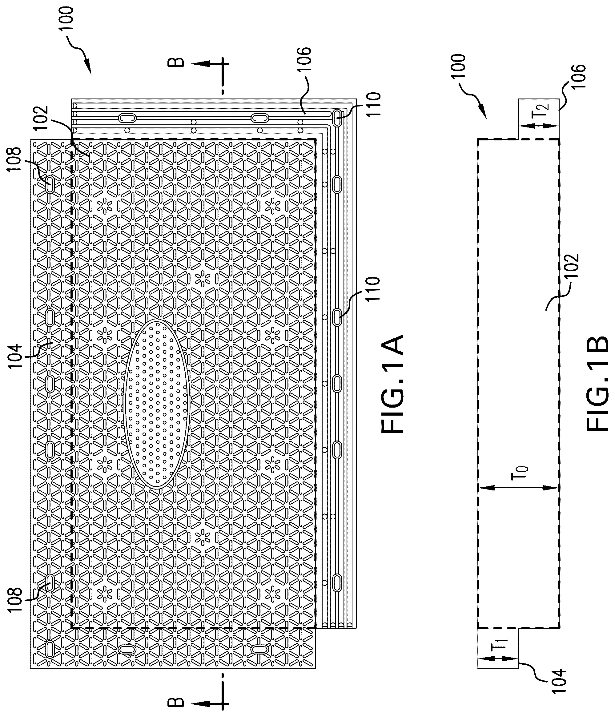 Patent US12129608 Figure 1 – Overlapping modular mat systems