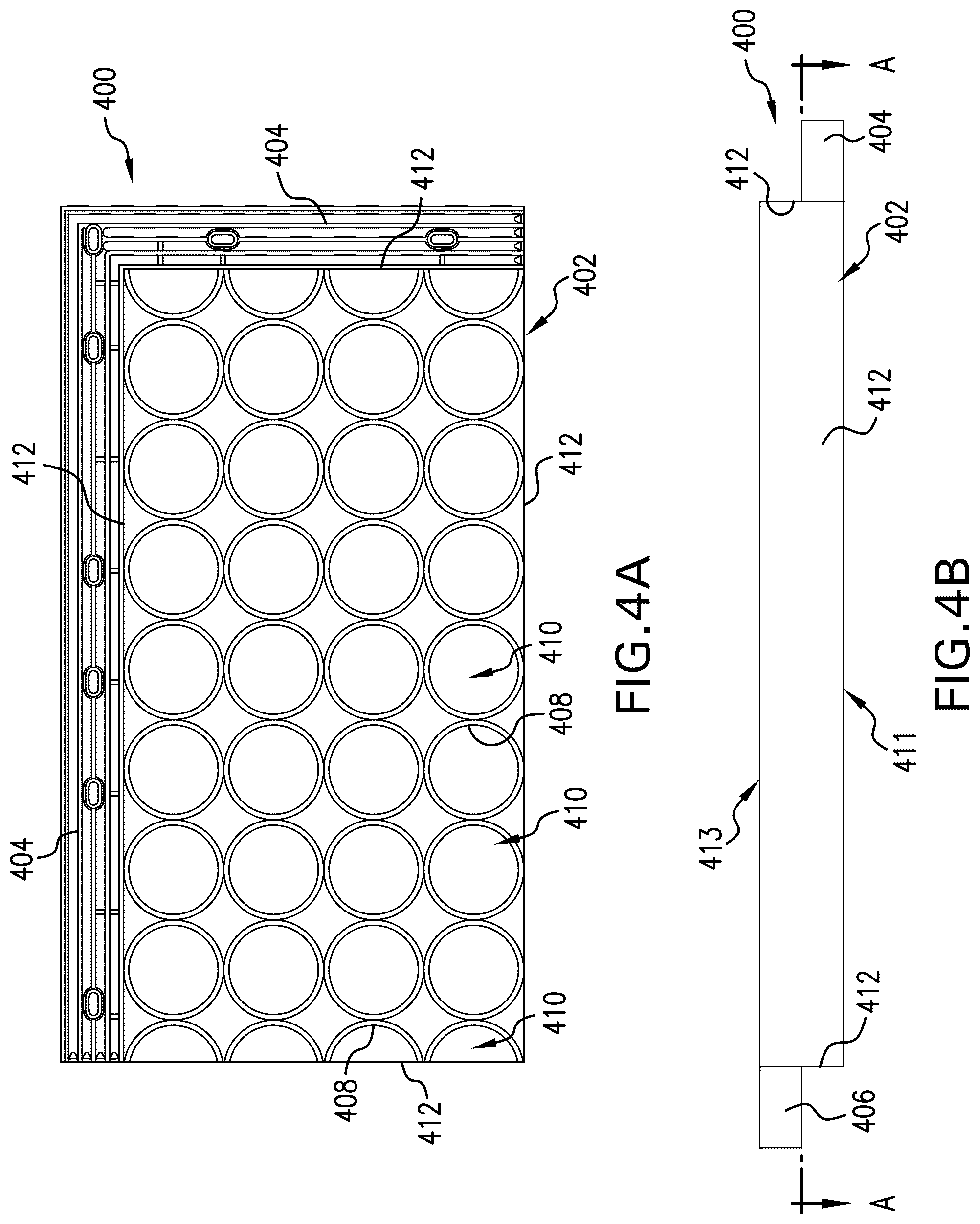 Patent US12129608 Figure 4 – Overlapping modular mat systems