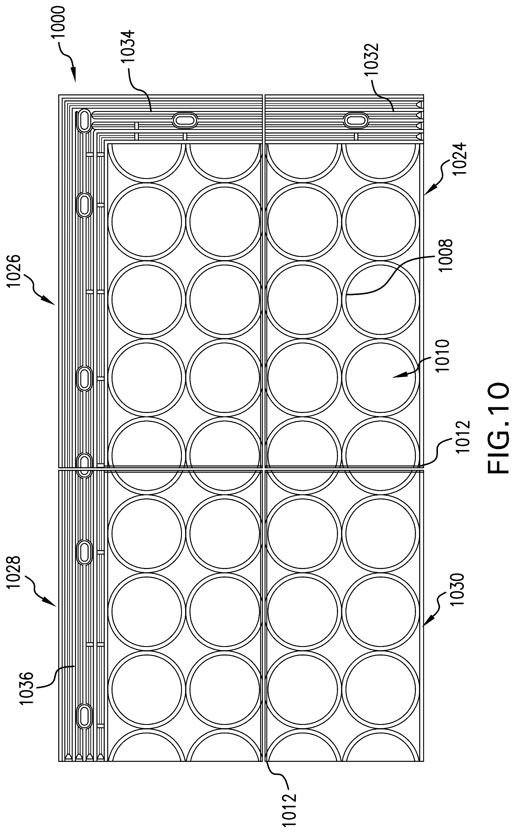 Patent US12129608 Figure 10 – Overlapping modular mat systems
