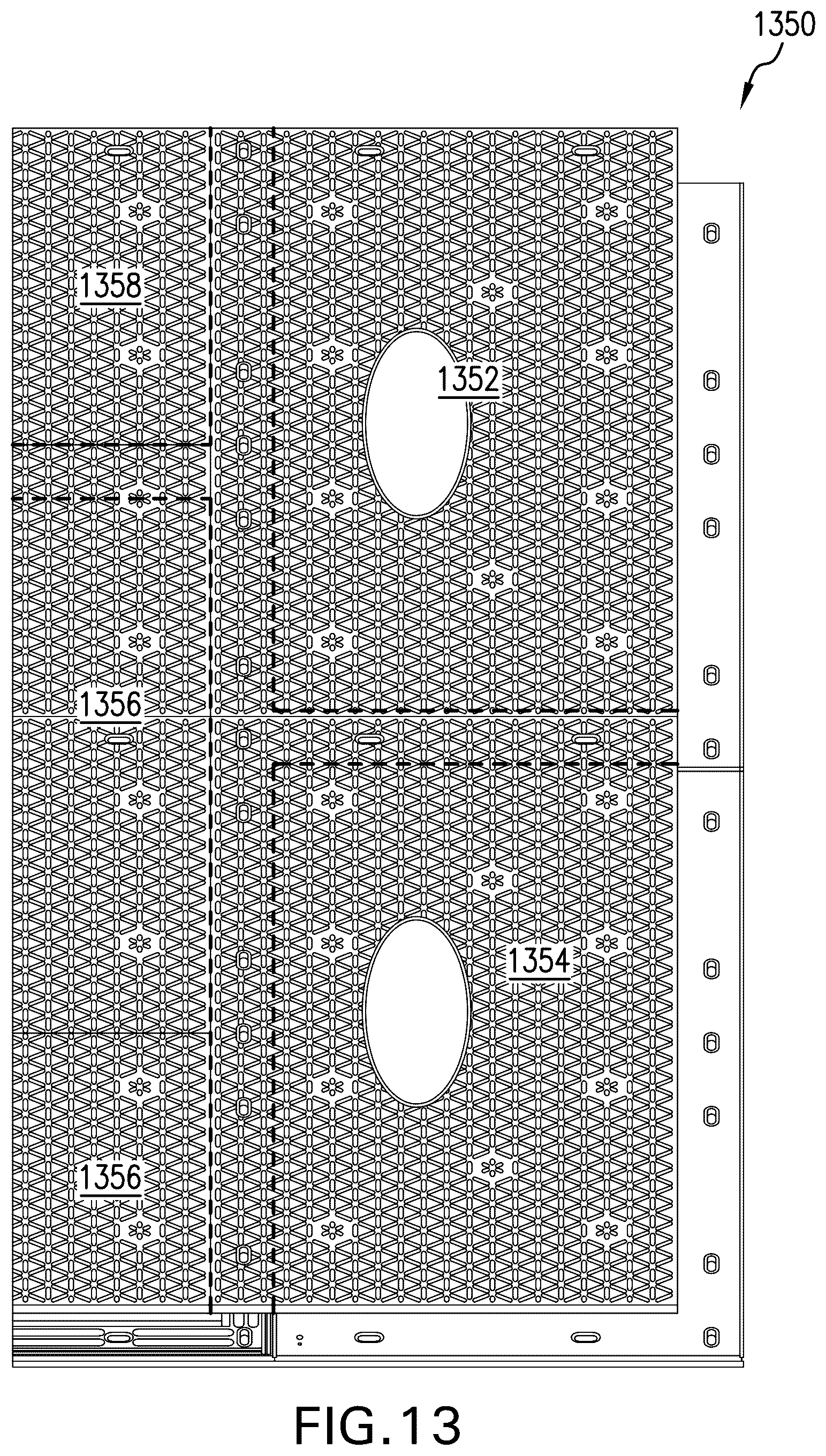 Patent US12129608 Figure 16 – Overlapping modular mat systems