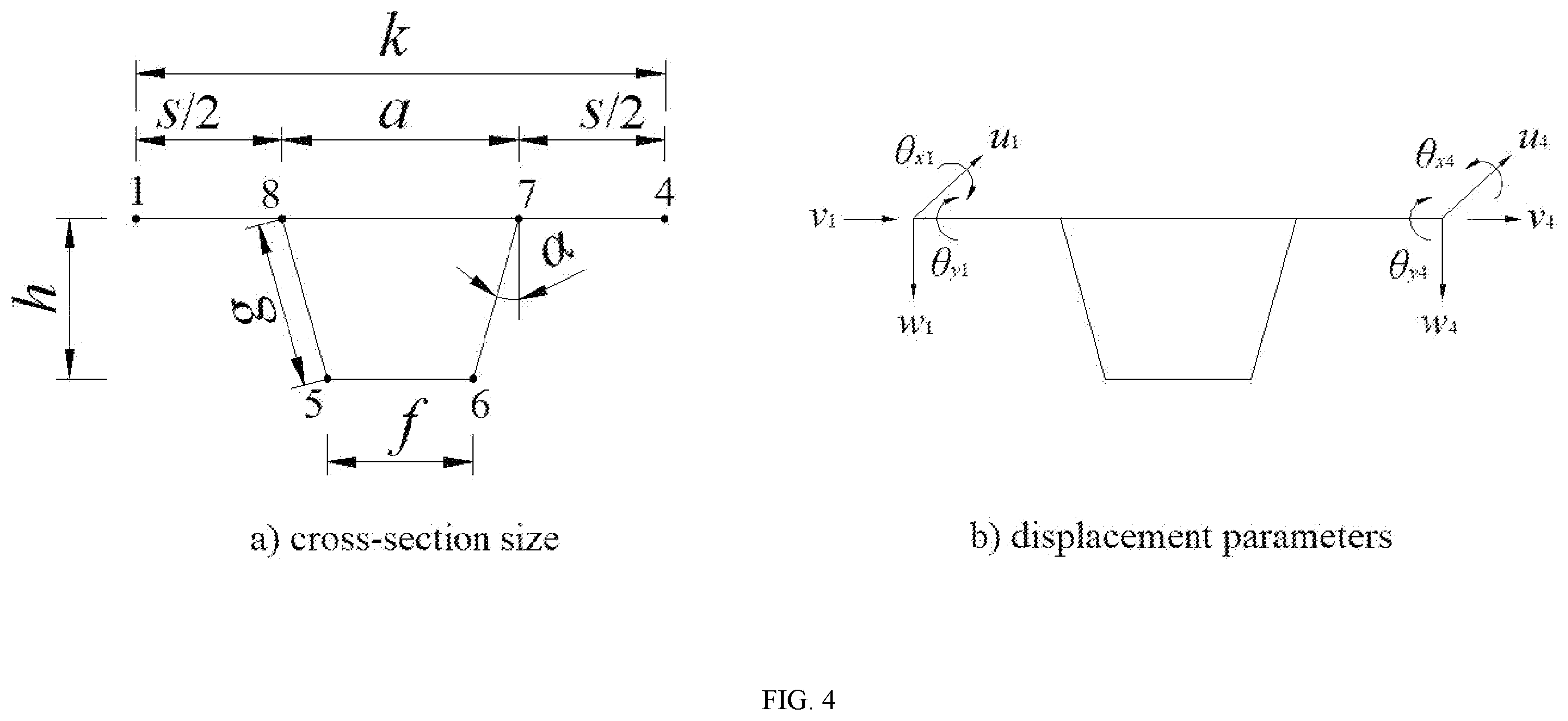 Patent US12129610 Figure 3 – Combined plate-beam unit analysis method considering residual stress effect of orthotropic plate