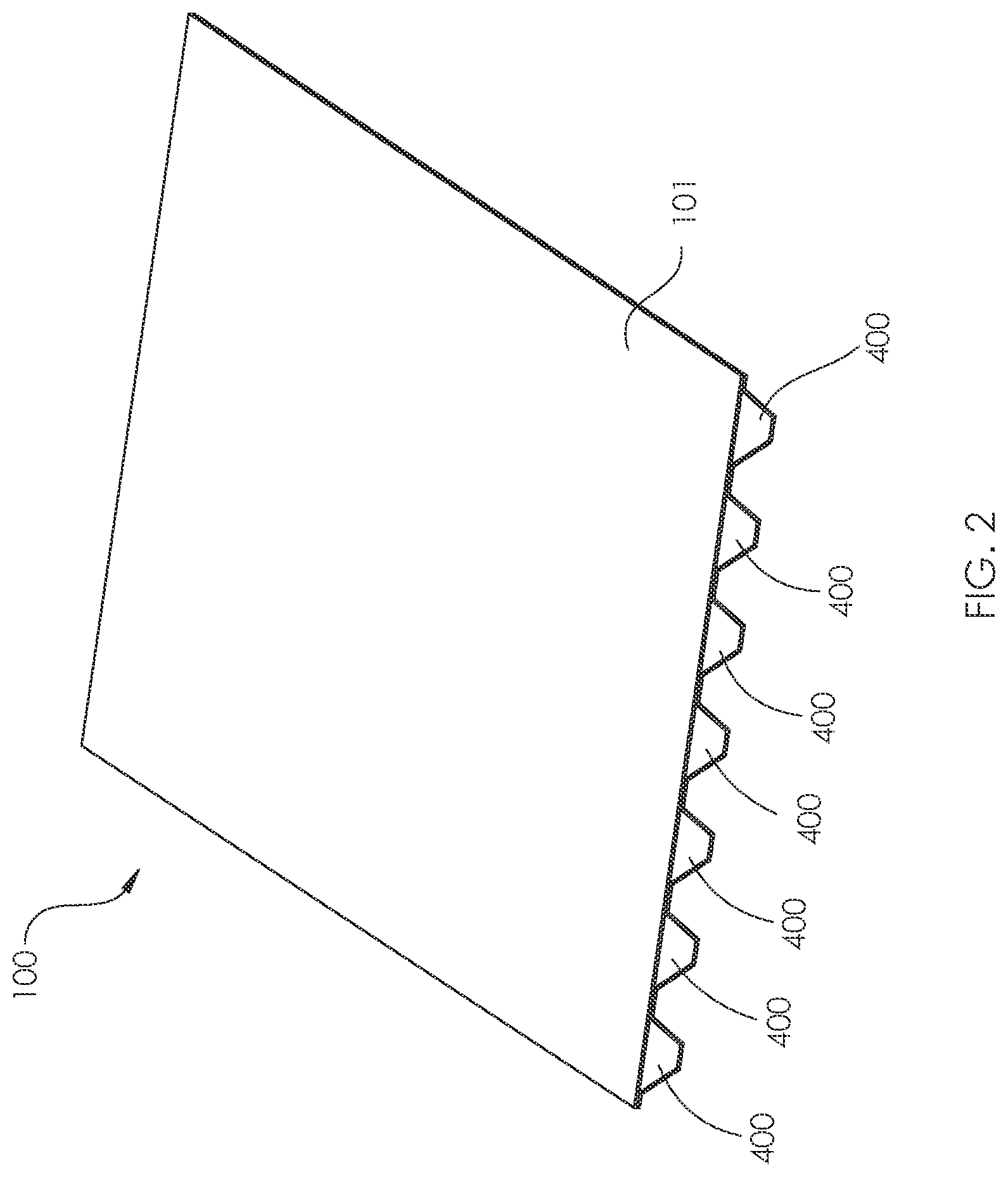 Patent US12129611 Figure 2 – Composite structural panel and method of fabrication
