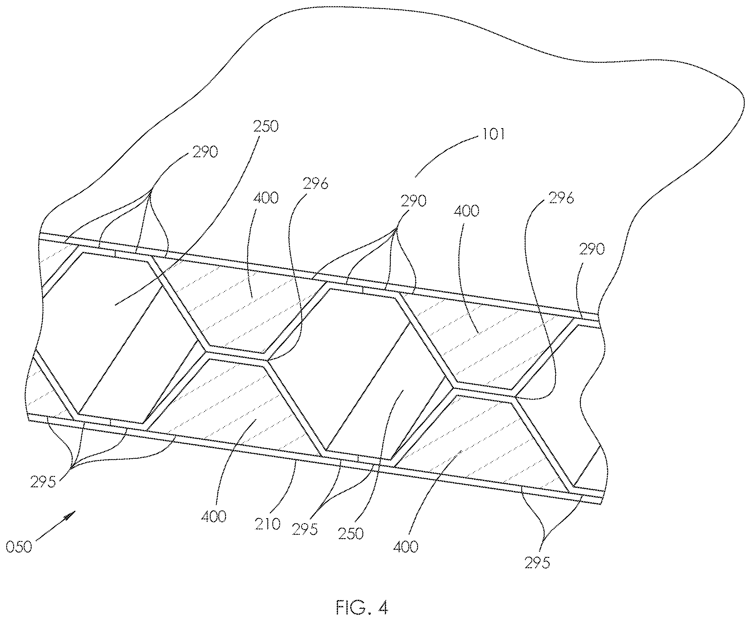 Patent US12129611 Figure 4 – Composite structural panel and method of fabrication