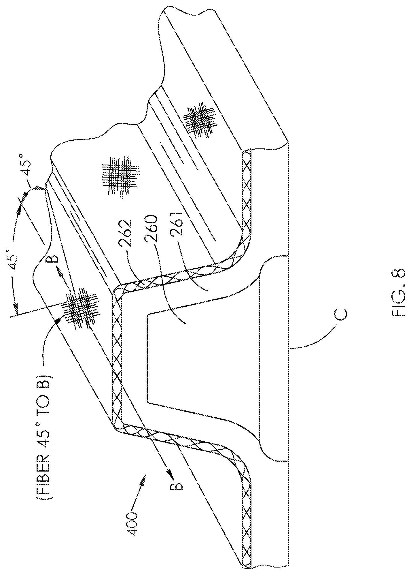 Patent US12129611 Figure 8 – Composite structural panel and method of fabrication