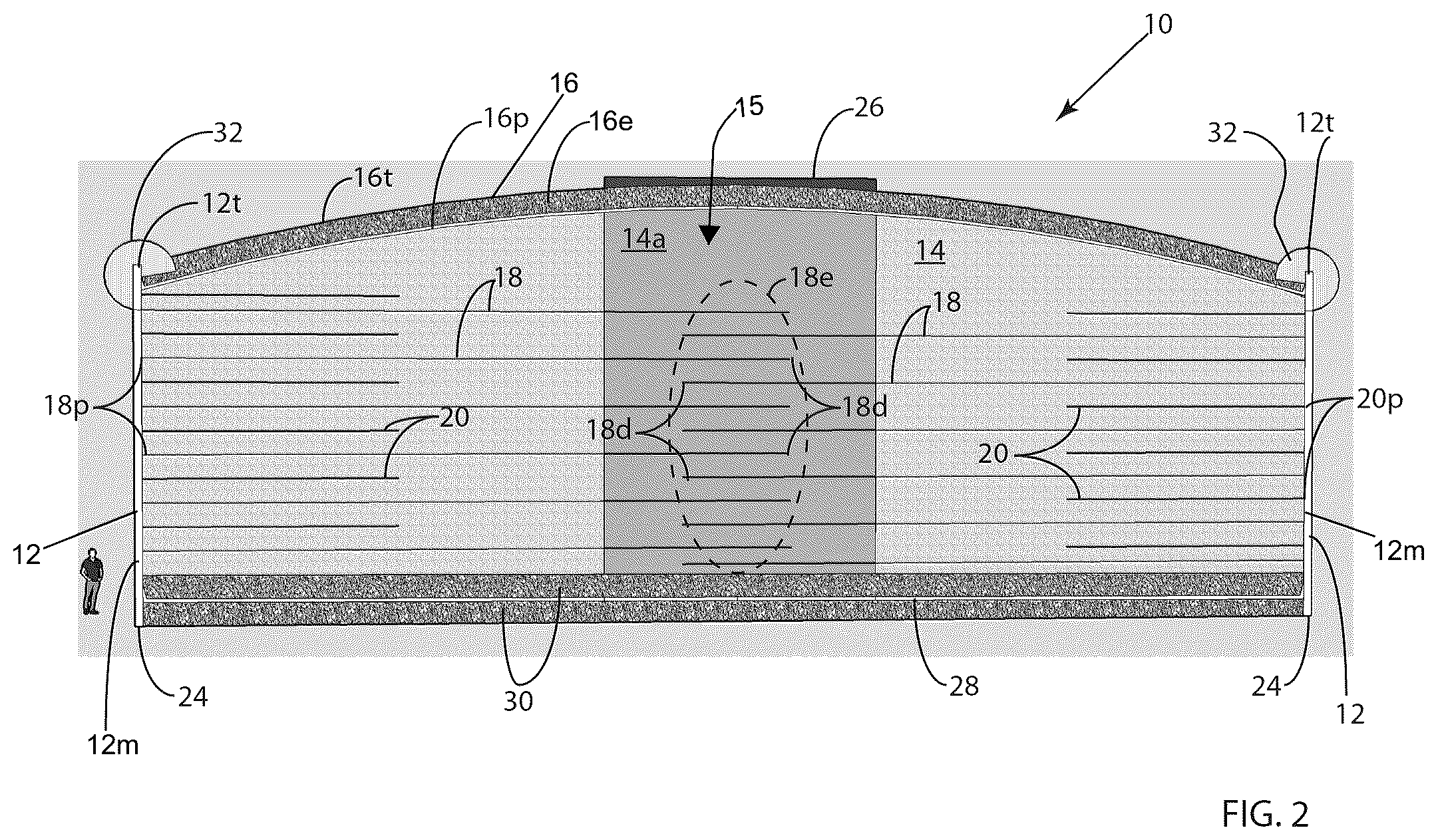 Patent US12129614 Figure 2 – Wall structures with solid-waste fill-material