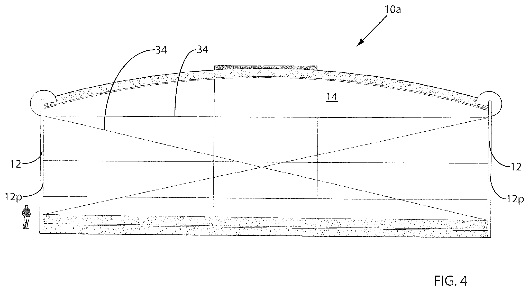 Patent US12129614 Figure 4 – Wall structures with solid-waste fill-material