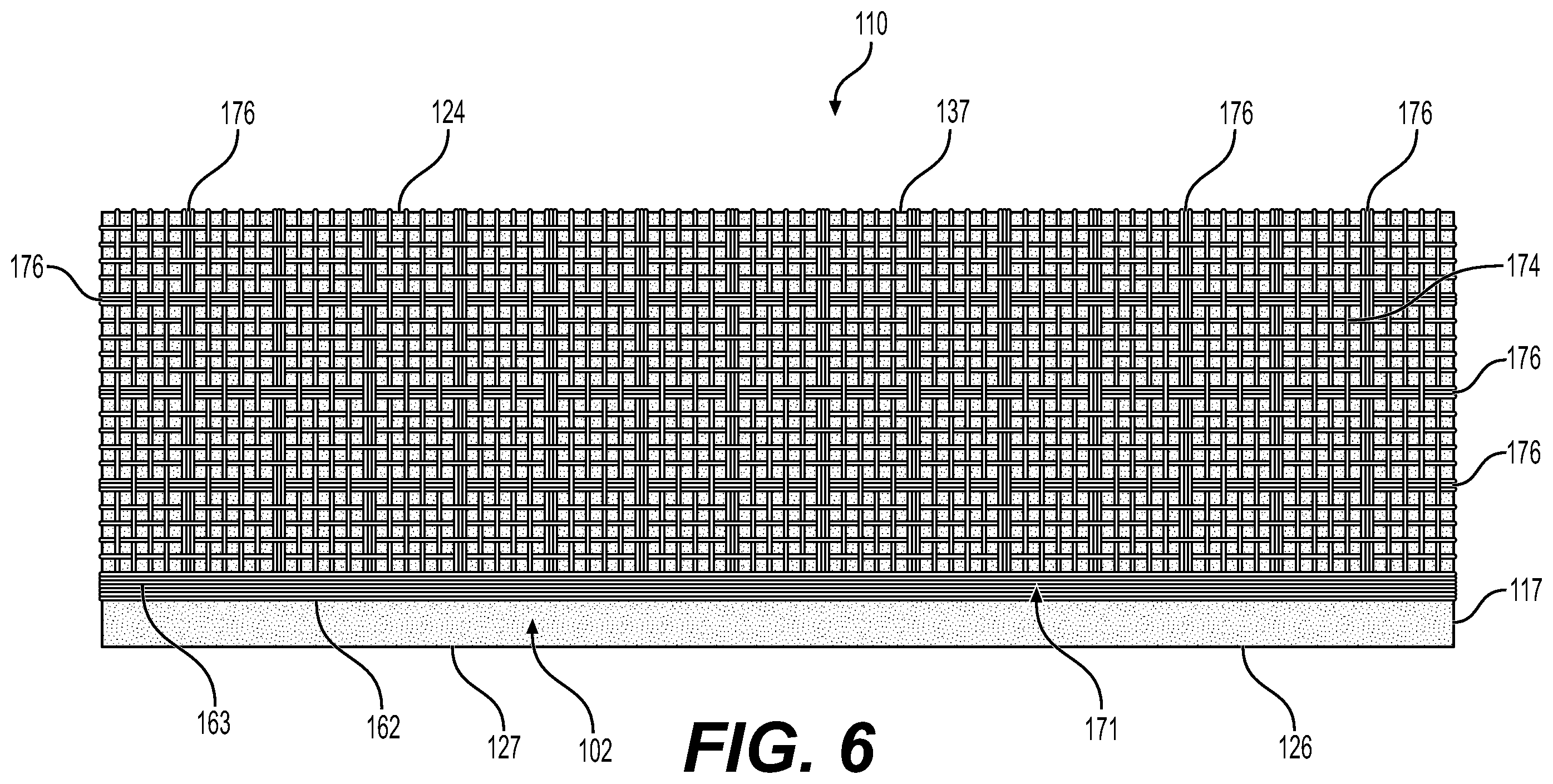 Patent US12129617 Figure 6 – Fiber sheet system