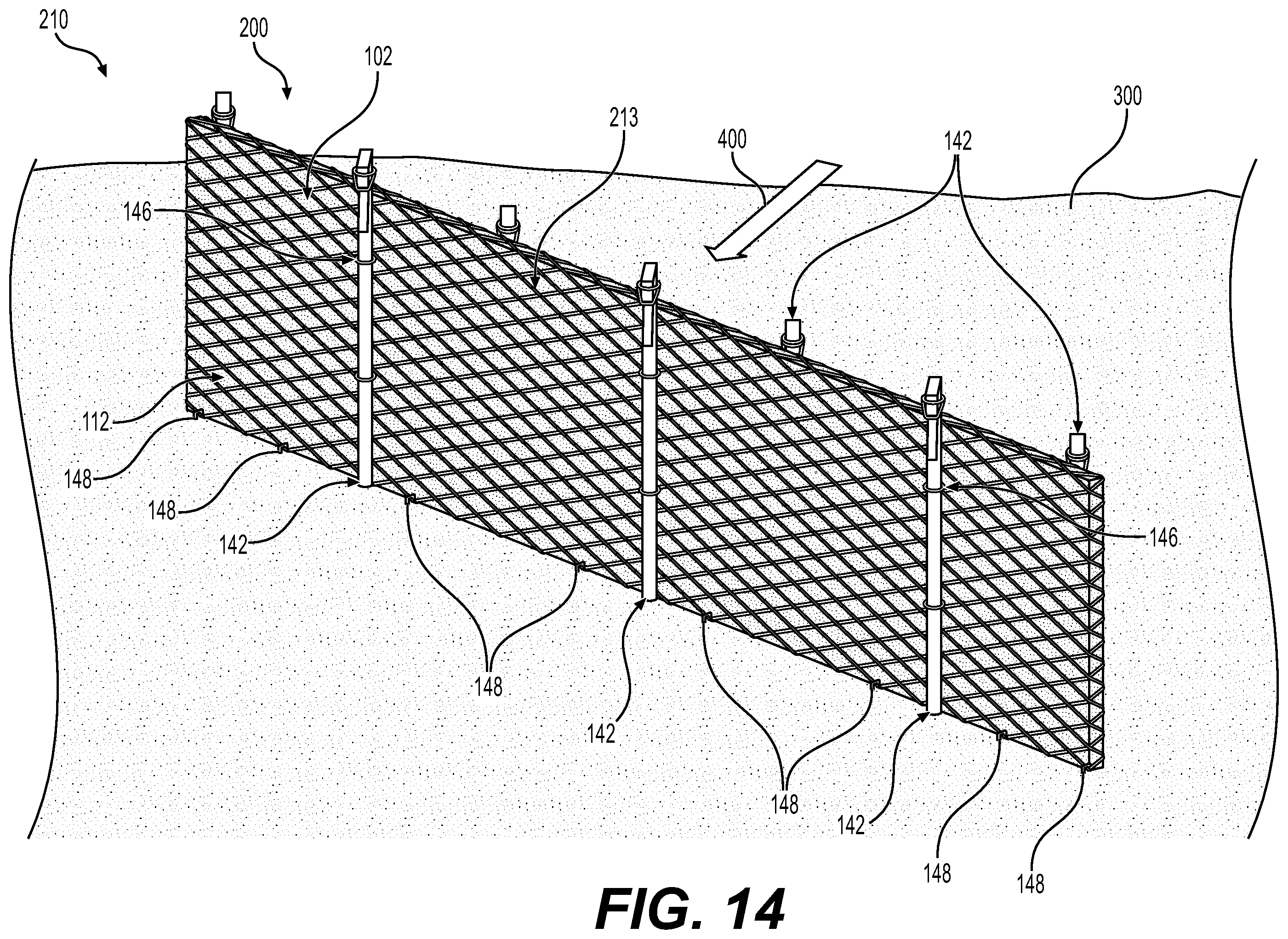 Patent US12129617 Figure 14 – Fiber sheet system